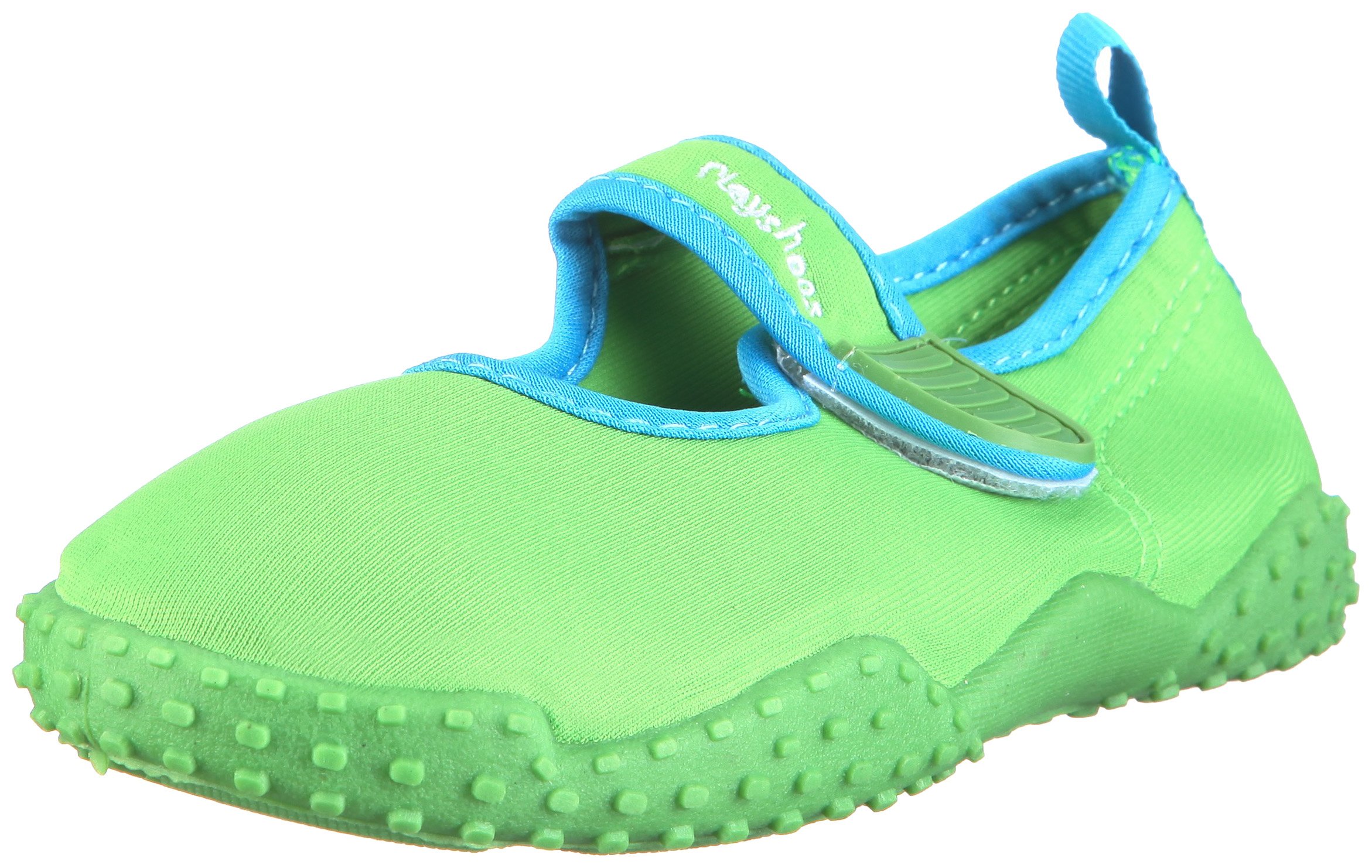**Kids' Aqua Beach Water Shoes - Non-Slip Quick-Dry Barefoot Swim Shoes for Boys & Girls (Toddler Size 2M US, Green) - Perfect for Pool, Beach, Surfing & Water Sports**