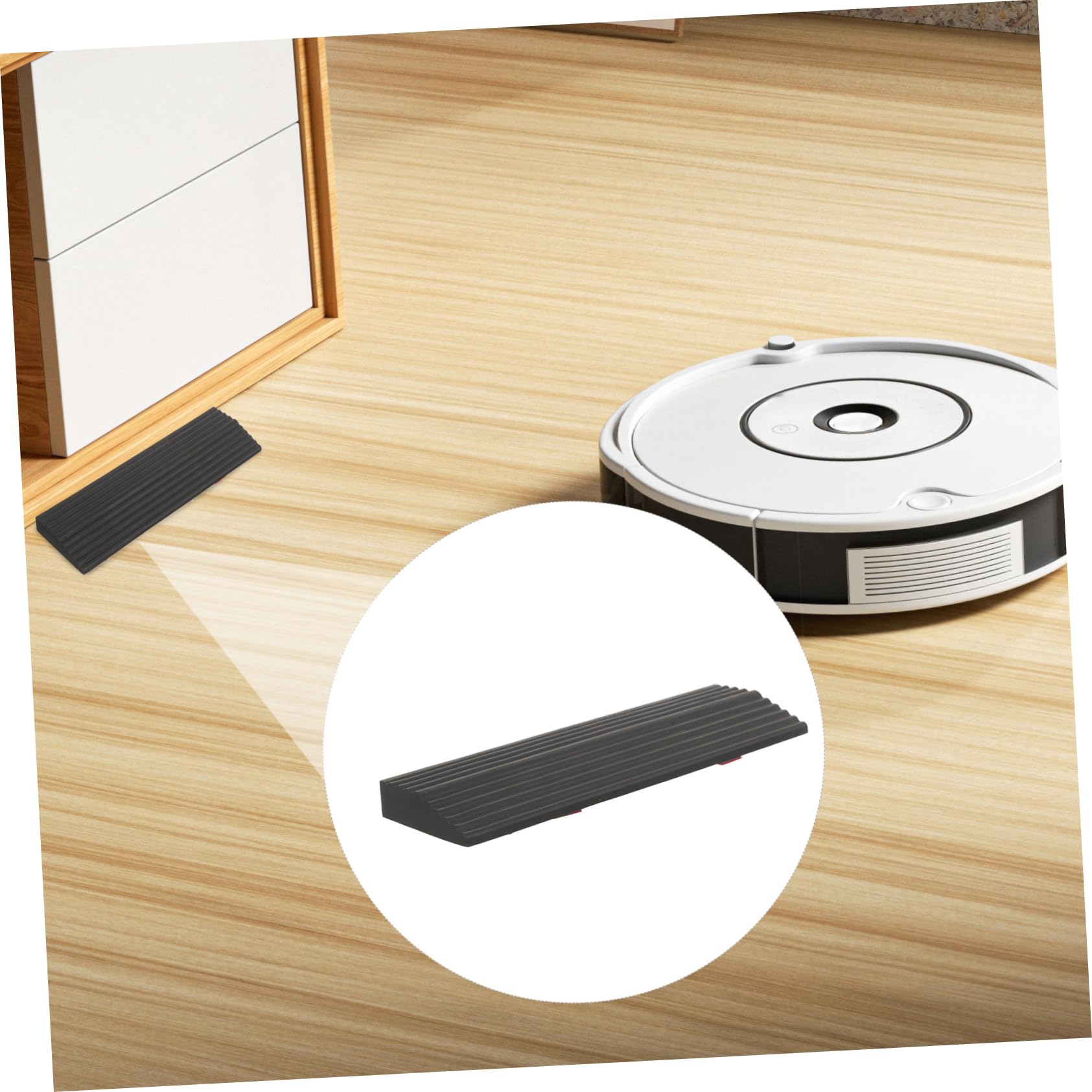 Portable Threshold Ramp for Robot Vacuums - Indoor Slope Mat for Easy Home Access - Durable Entry Ramp for Wheelchairs, Walkers & Mobility Scooters - Perfect for Doorways, Steps & Uneven Surfaces