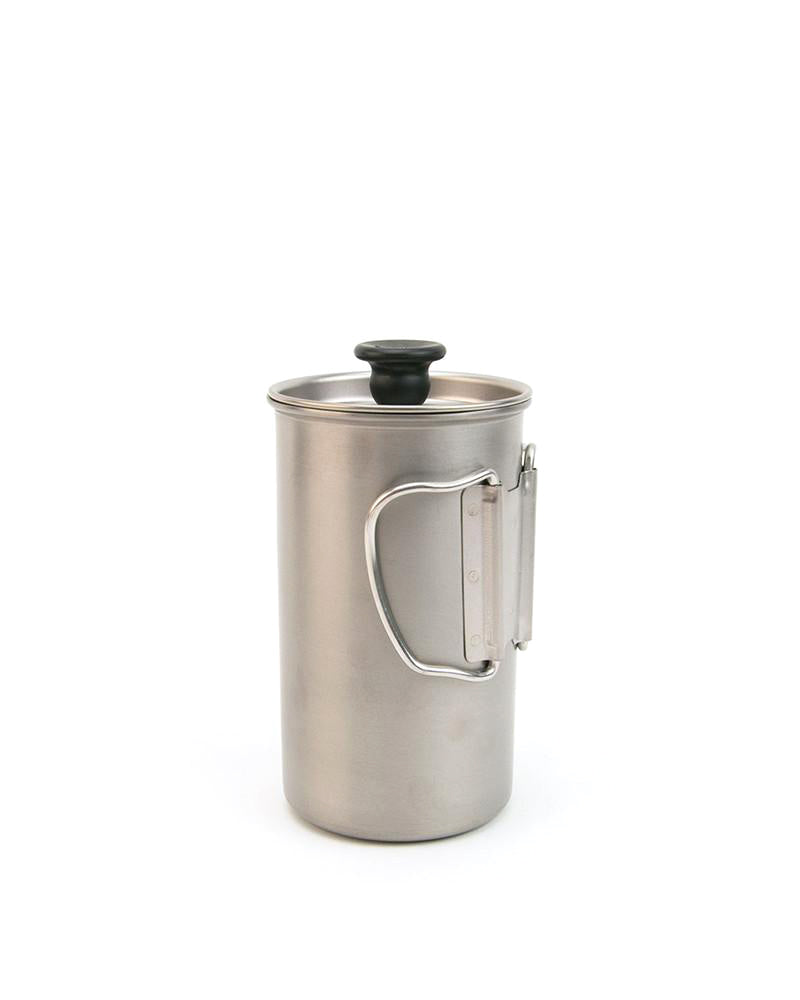 Premium Titanium French Press Coffee Maker - 34oz/1L, Durable & Rust-Proof - Perfect for Camping, Travel & Home Brewing
