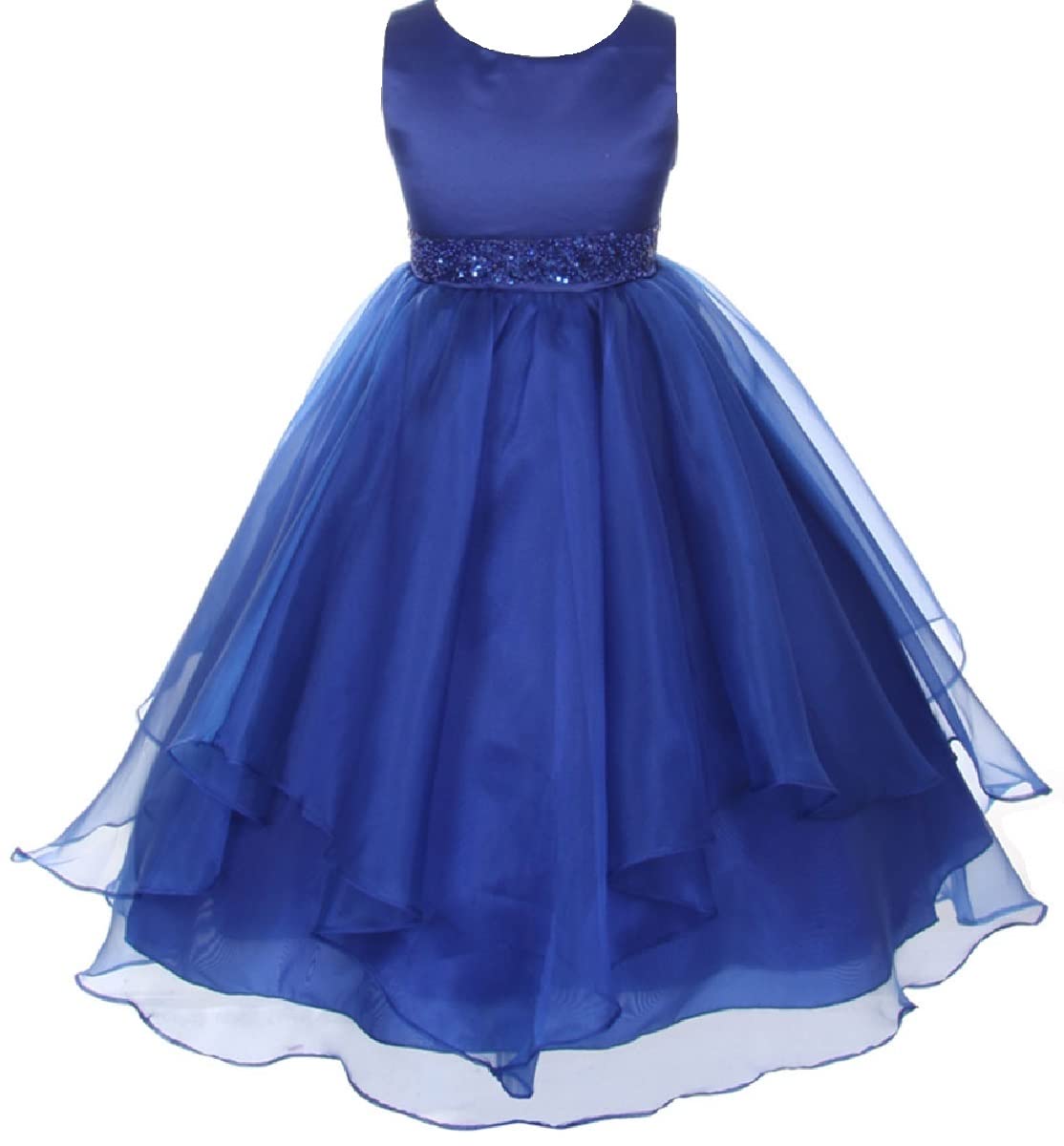 Little Girls Layered Bead Waist Floral Dress for Spring & Summer | Playdates, Parties & Special Occasions