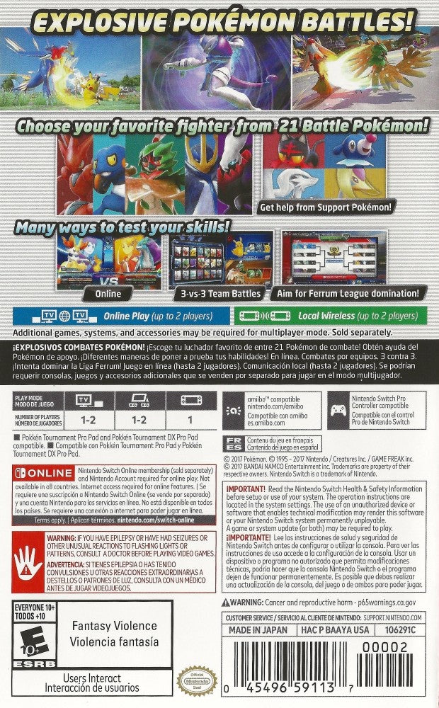 Pokken Tournament DX - Nintendo Switch Fighting Game | Official Pokemon Battles & Multiplayer Action | Perfect for Home Gaming & Competitive Play
