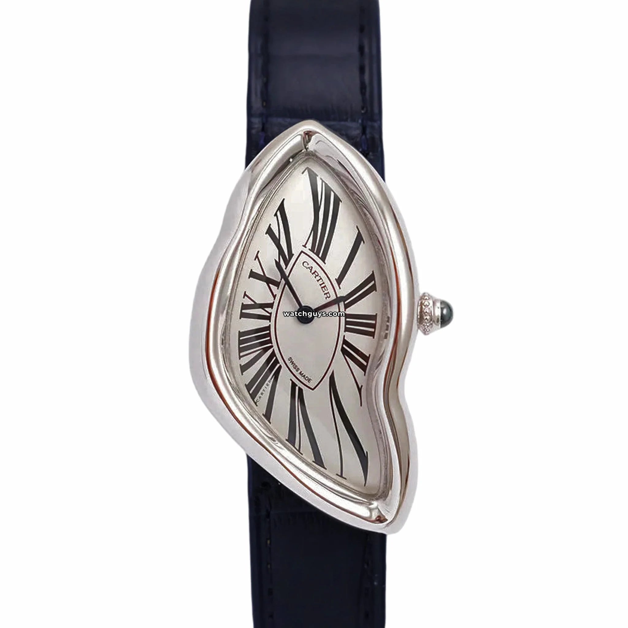 Cartier Crash WGCH0055 Luxury Watch - 18K White Gold, Swiss Made - Perfect for Formal Events & Special Occasions