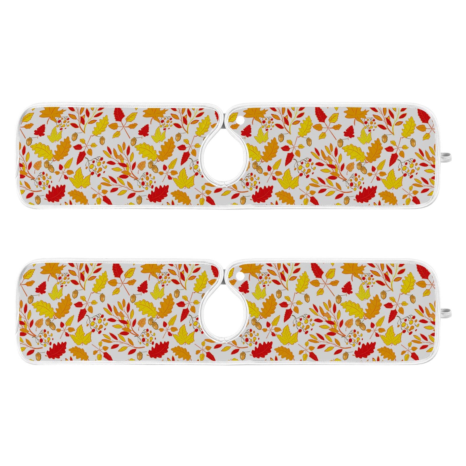 Premium Absorbent Kitchen Faucet Splash Guard Mat - Autumn Maple Leaves & Acorn Design, Quick-Dry Water Catcher for Farmhouse Sink, Bathroom & Kitchen Use - Perfect for Holiday Decor & Rustic Home Decor