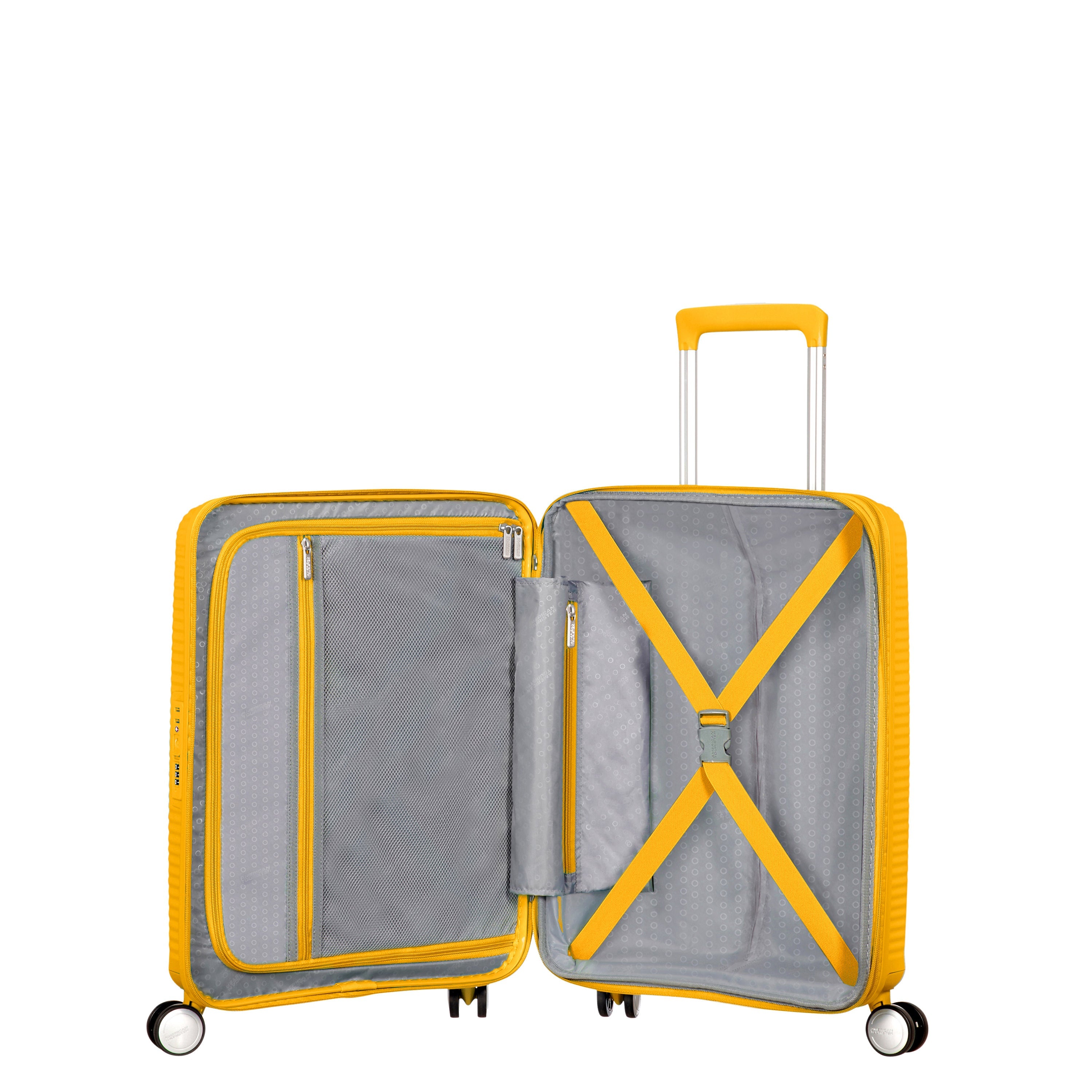 American Tourister Curio Spinner Expandable Carry On Luggage - Lightweight Hardshell Suitcase for Air Travel, Business Trips & Weekend Getaways