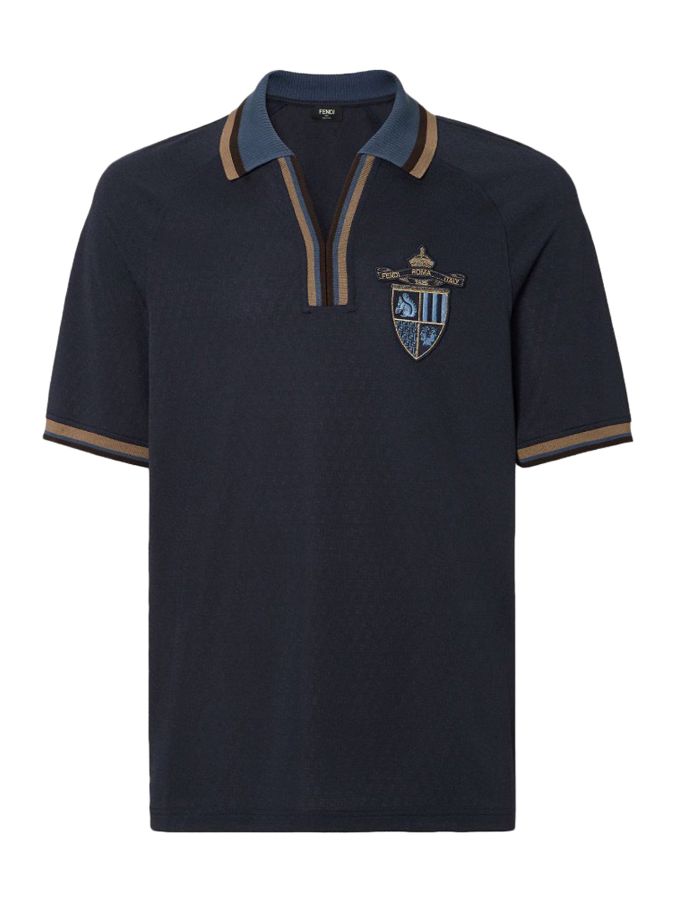 Dark Blue Jacquard Polo Shirt for Men - Breathable & Stylish Casual Wear for Golf, Office, and Outdoor Activities