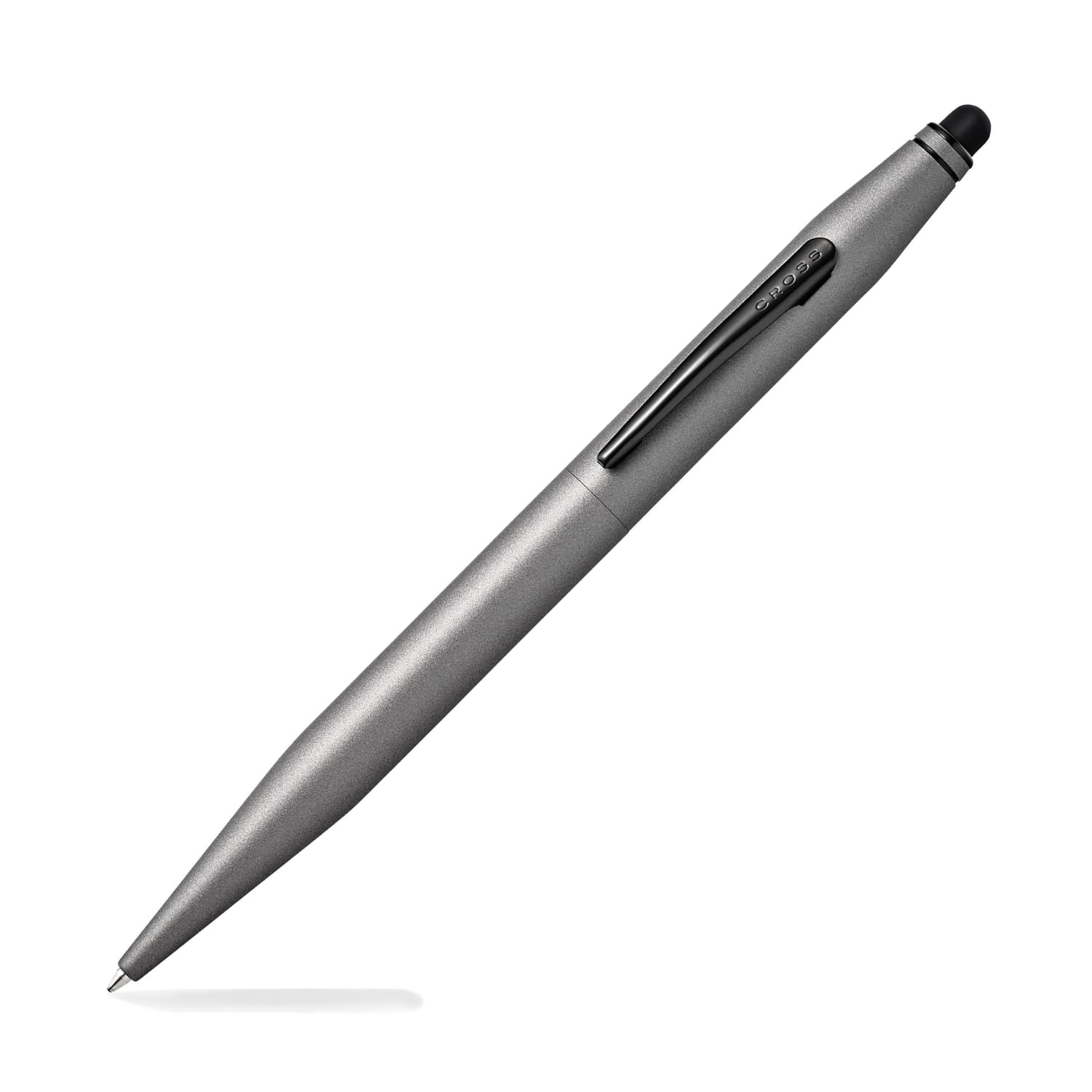 Cross Tech 2 Ballpoint Pen with Touch Screen Stylus - Titanium Gray Writing Pen for iPad, Tablet & Smartphone - Perfect for Note Taking, Drawing & Digital Signatures