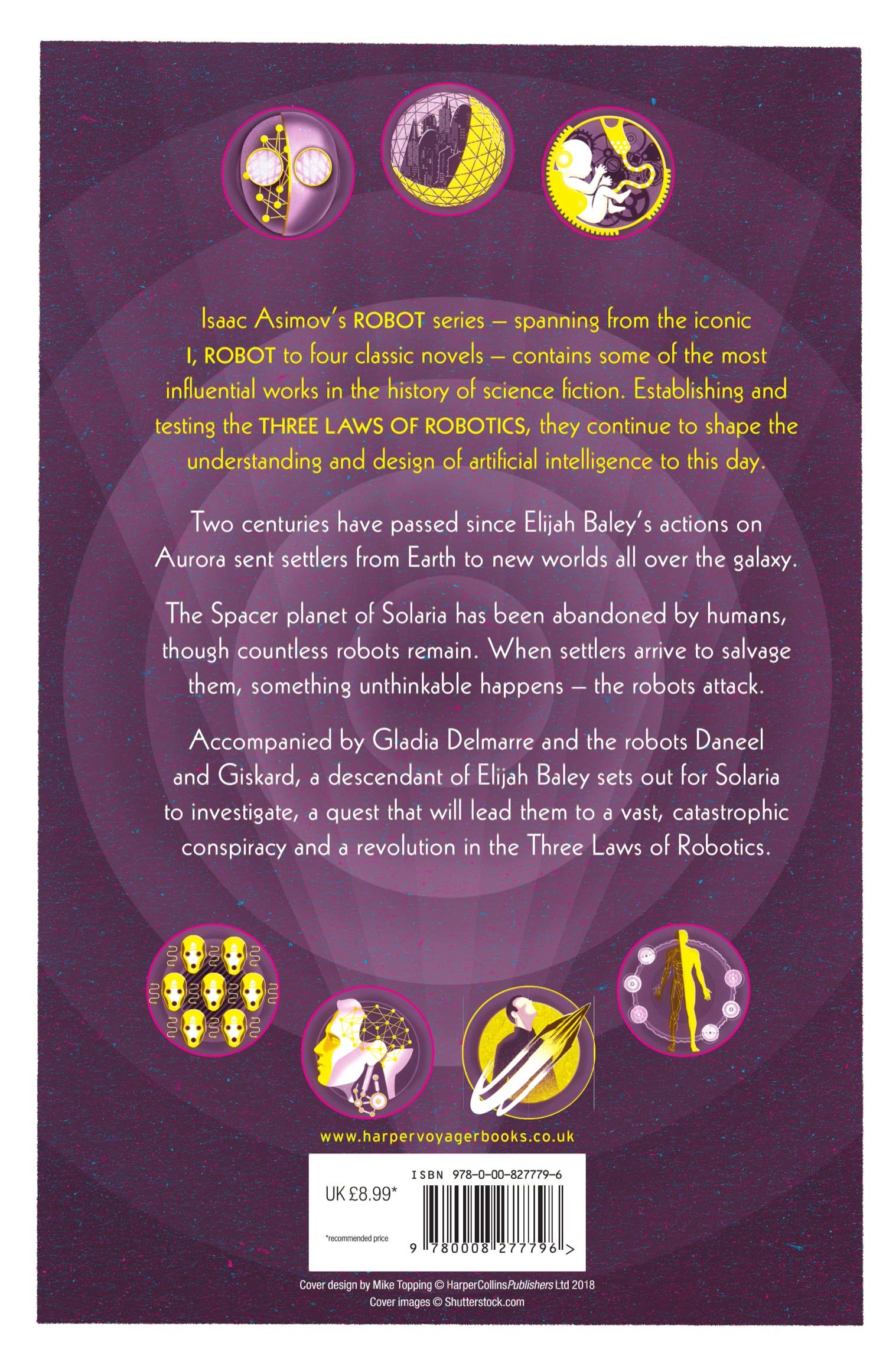 ROBOTS & EMPIRE Paperback Book - Classic Sci-Fi Novel by Isaac Asimov | Perfect for Sci-Fi Fans & Book Collectors | Great for Reading, Gifts & Home Library Collections