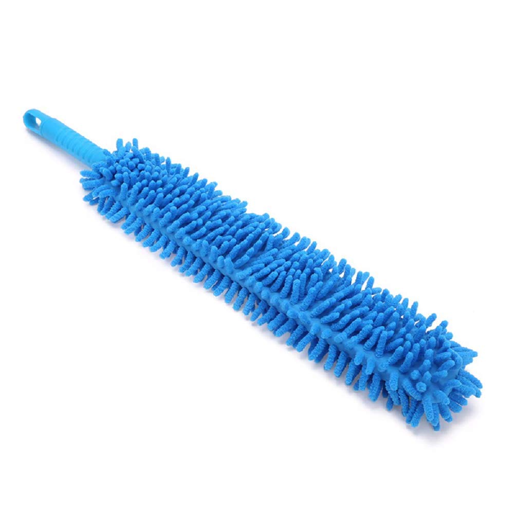 Premium Car Cleaning Brush - Flexible Long Handle Microfiber Chenille Wheel Cleaner for Alloy Rims | Car Wash Detailing Kit for Interior & Exterior Cleaning