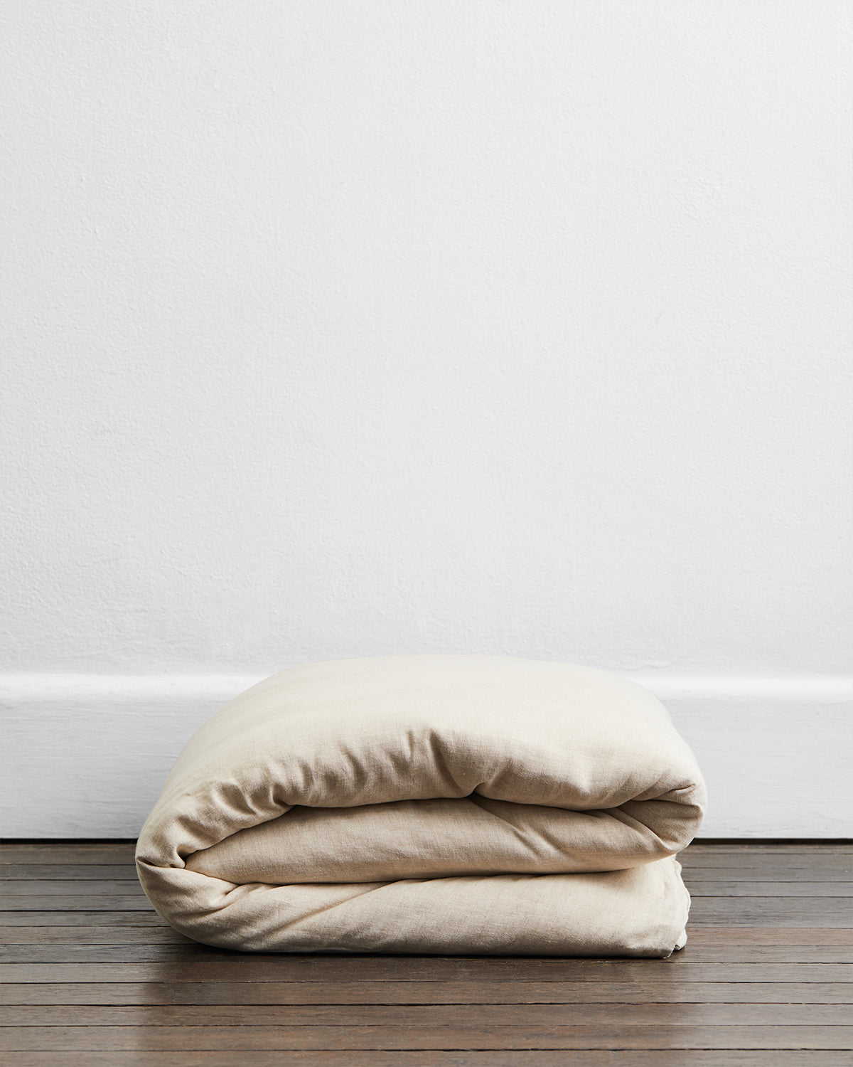 100% French Flax Linen Duvet Cover Set - Organic Oatmeal Color - Breathable & Hypoallergenic Bedding for All Seasons - Perfect for Master Bedroom, Guest Room & Vacation Homes