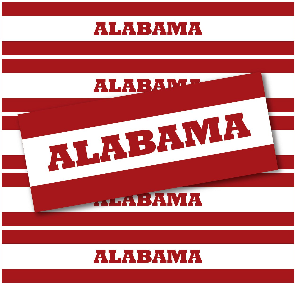 Waterproof Tailgating Bottle Labels - Alabama for Outdoor Parties & Sports