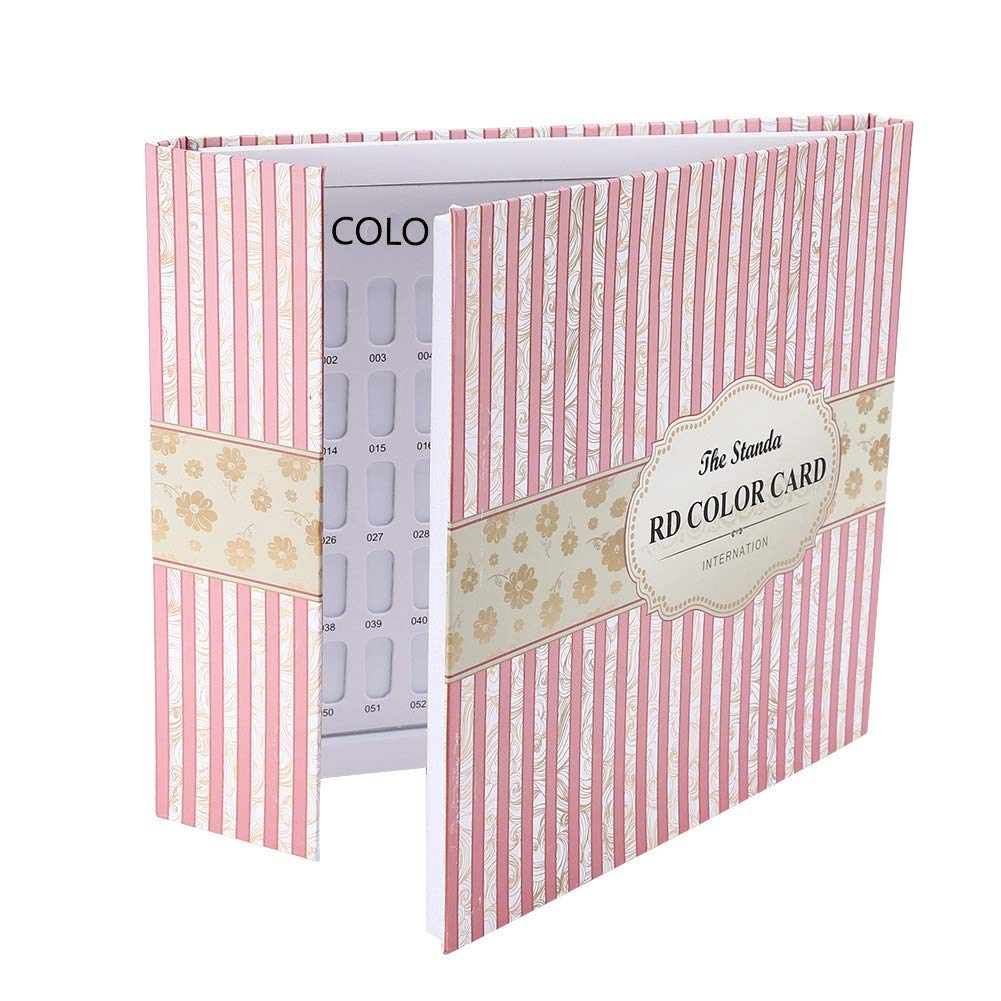 Nail Polish Color Display Chart Book - Gel Nail Color Swatch Cards for Salon & DIY Nail Art | Professional Nail Tech Tools for Manicure, Pedicure & Nail Design