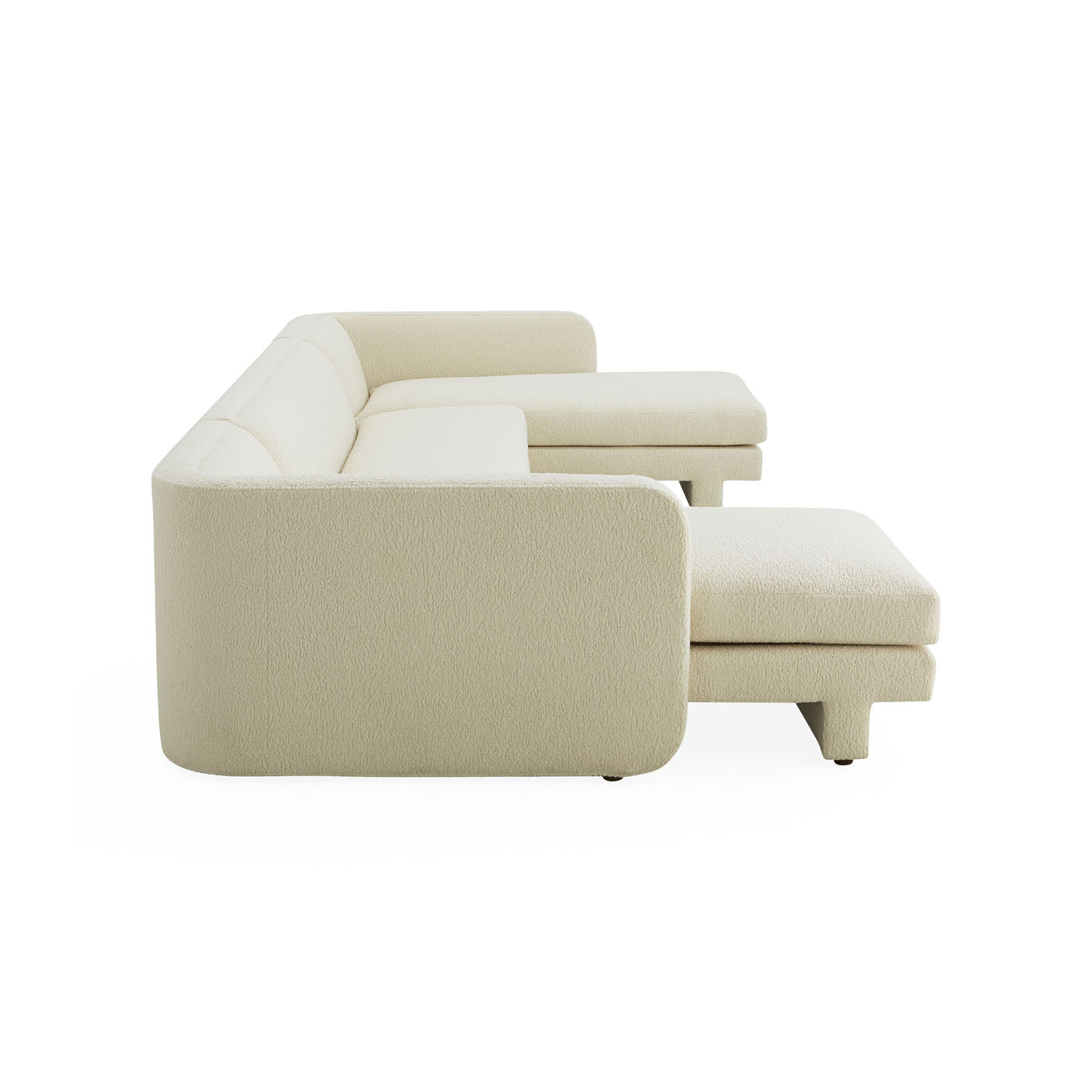 Modern Sunset U-Shaped Sectional Sofa with Reversible Chaise - Perfect for Living Room, Family Room & Home Theater