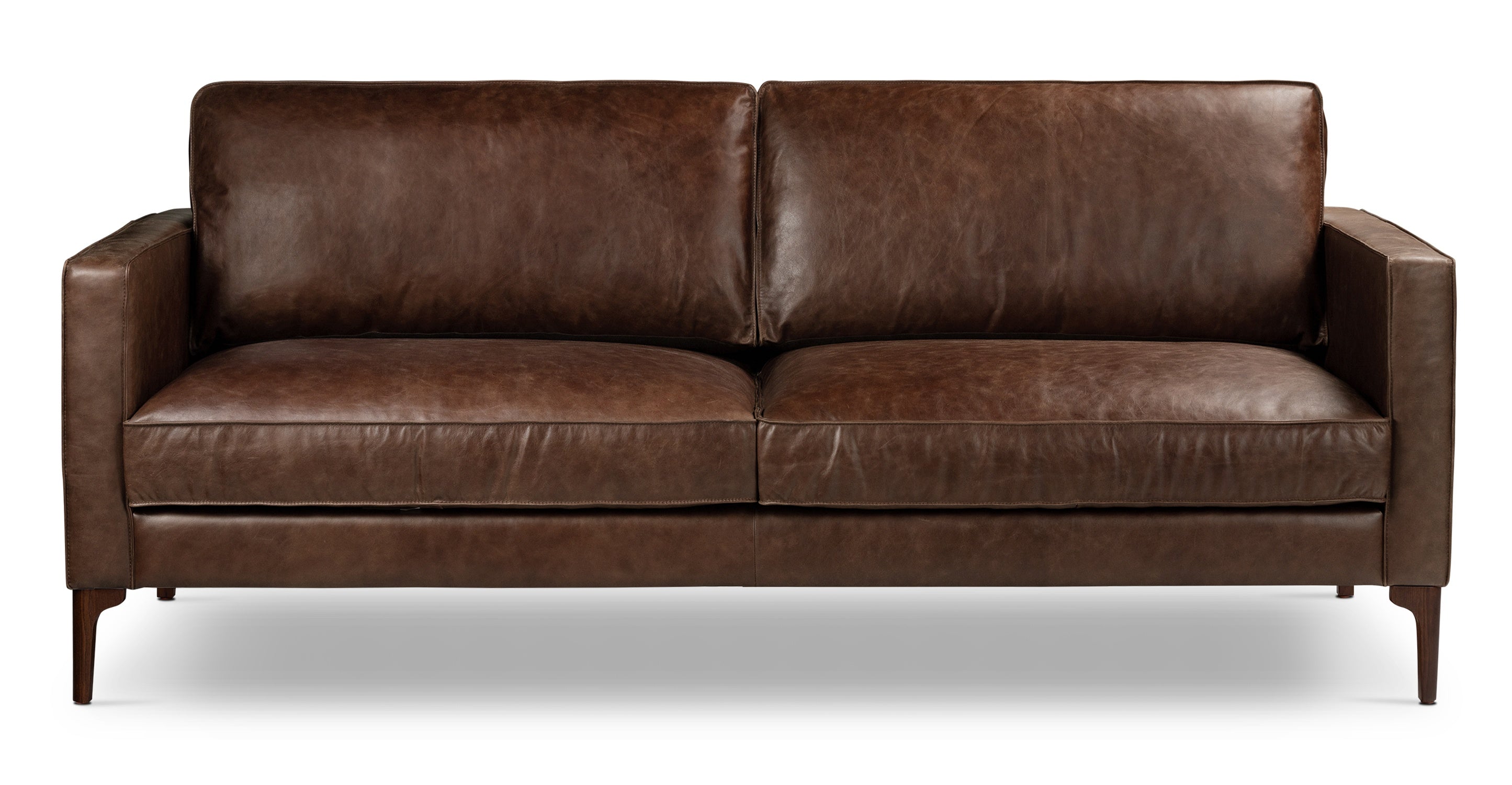 Premium Mateo Genuine Leather Sofa - Modern Luxury Living Room Furniture for Home & Office - Comfortable & Durable Leather Couch for Relaxing, Entertaining & Stylish Decor