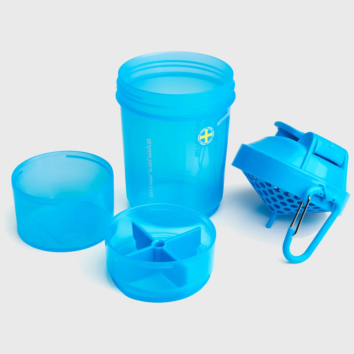Smartshake Original2Go 600ml Protein Shaker Bottle - Blue - Perfect for Gym, Workouts & On-the-Go Nutrition