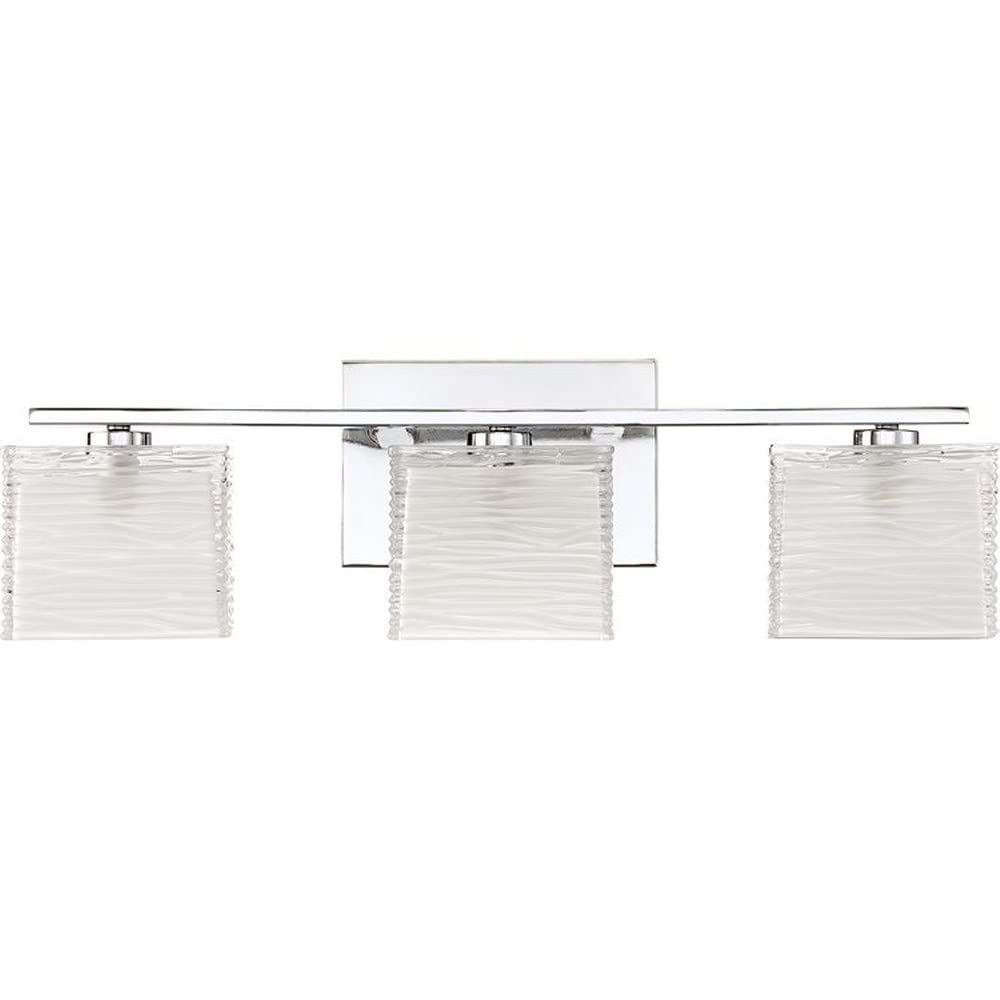 3-Light Brushed Nickel Transitional Bathroom Vanity Light Fixture - Modern Elegant Bath Light for Bathroom, Powder Room & Dressing Area - Model 71-BEL-4352171