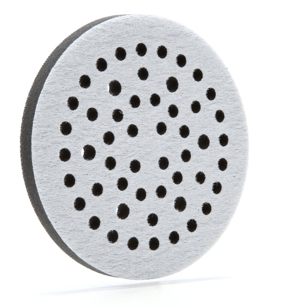 3M Clean Sanding Soft Interface Disc Pad 28322 - 6 Inch x 1/2 Inch with 52 Holes - Perfect for Automotive, Woodworking & Metal Surface Preparation