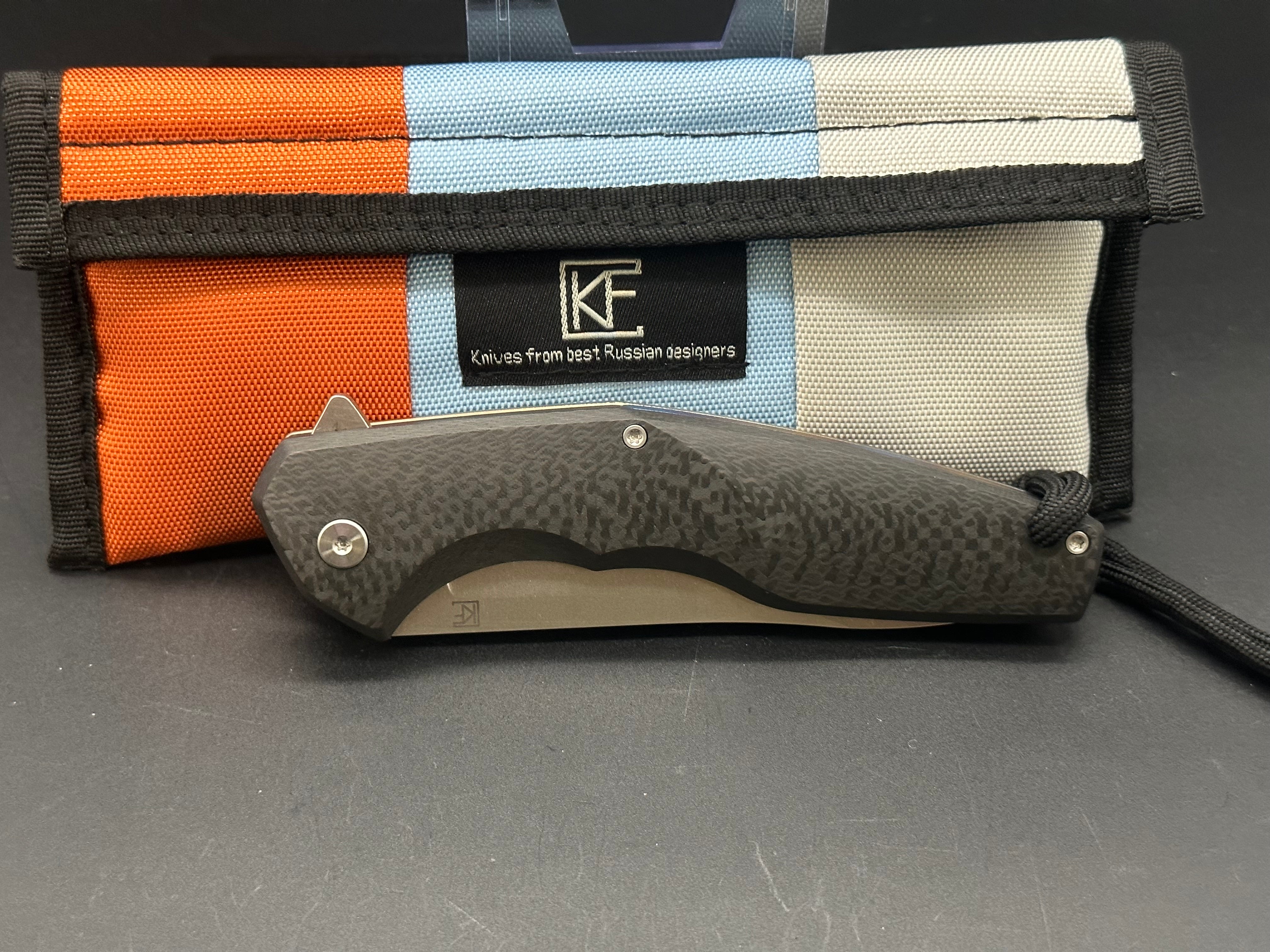 Custom Knife Factory ELF Flipper Pocket Knife - Anton Malyshev Designed EDC Folding Knife for Outdoor, Camping & Everyday Carry (EDC)