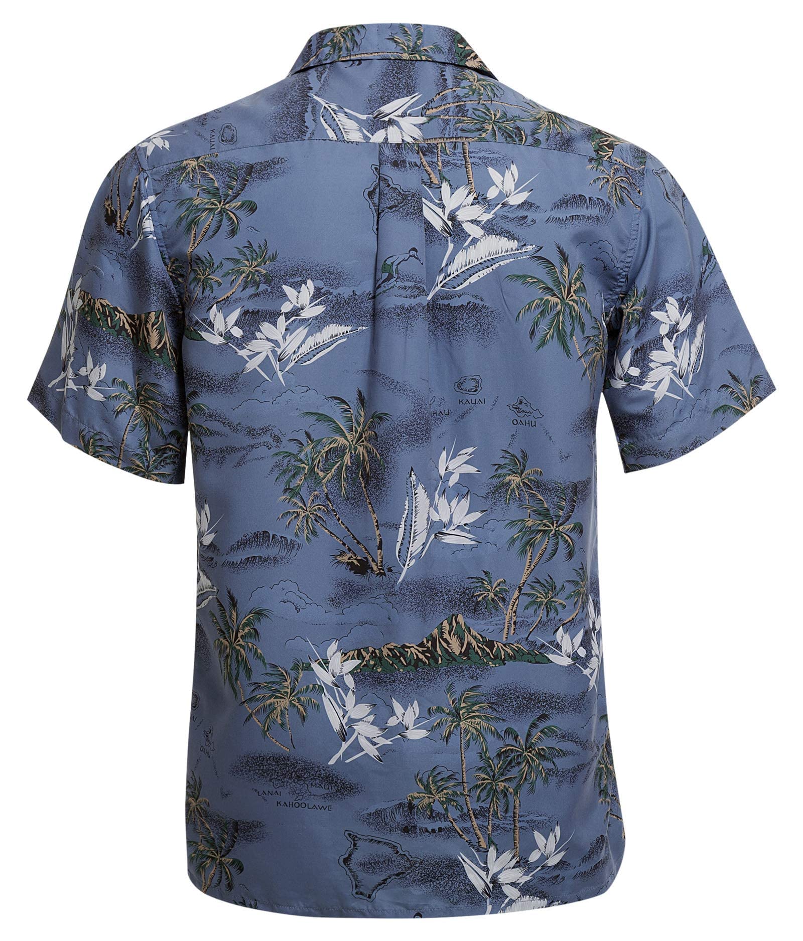 Hawaiian Shirts for Men - Short Sleeve Floral Aloha Shirts, Breathable Regular Fit Casual Button Down Shirts for Beach Vacation, Summer Party & Tropical Outings