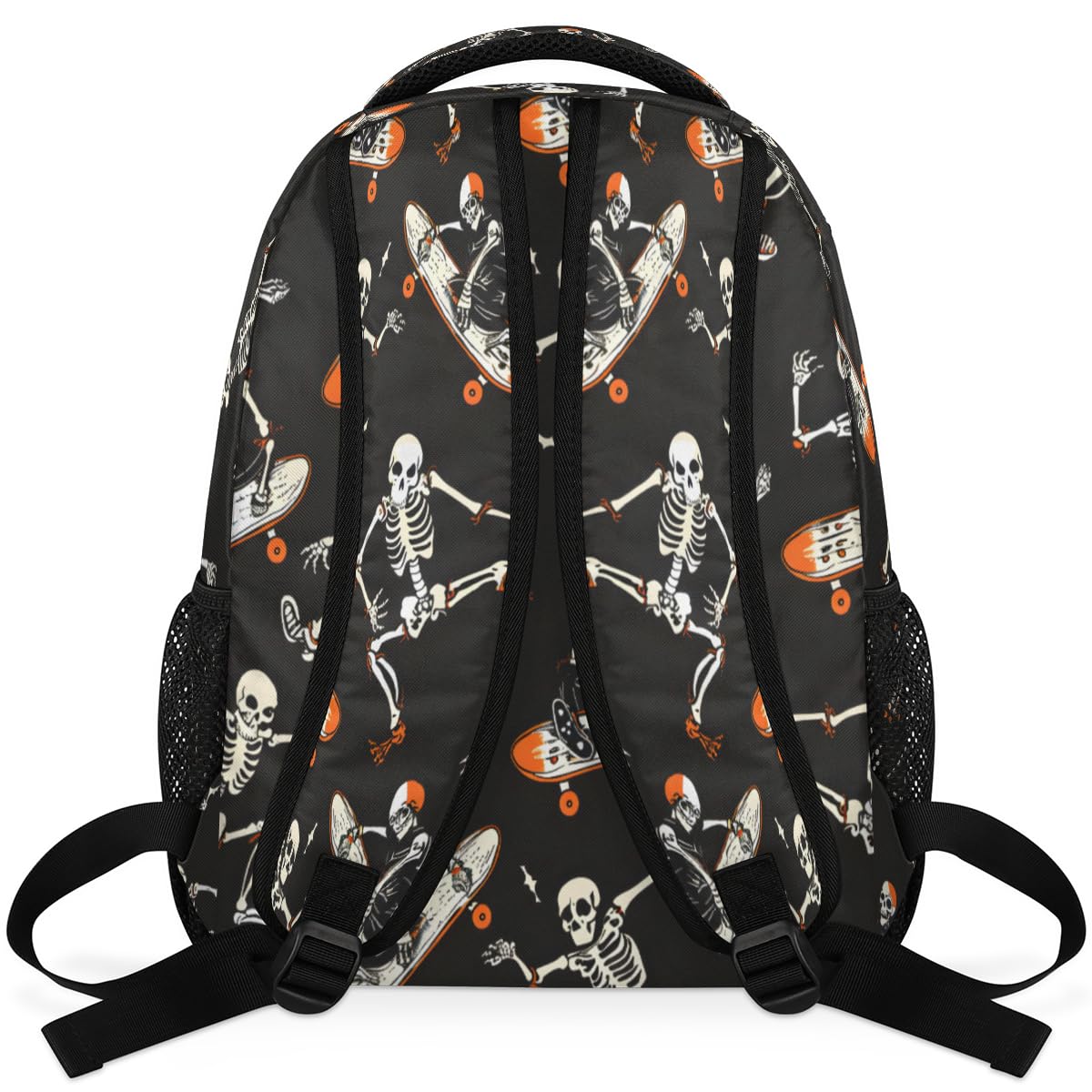 Halloween Skull Backpack for Boys & Girls - 16 Inch Lightweight School Backpack, Laptop Bookbag for College, Travel, Hiking & Camping - Perfect for School, Work & Outdoor Adventures