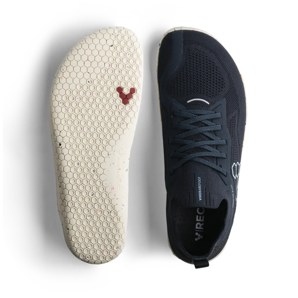Vivobarefoot Primus Lite Knit Women's Barefoot Shoes - Midnight Blue | Minimalist Running & Gym Training Shoes for Natural Movement