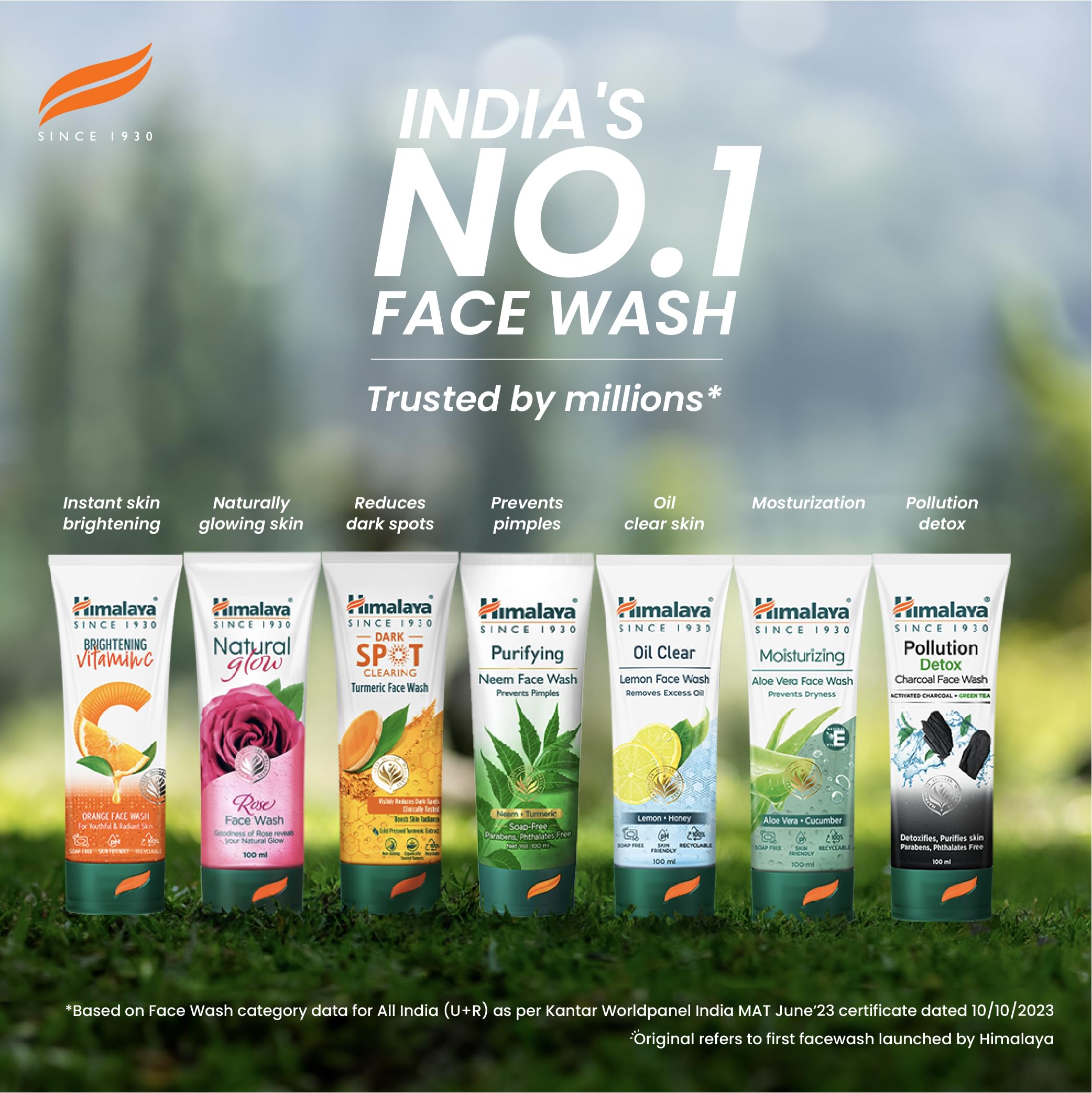 Himalaya Herbals Purifying Neem Face Wash 300ml - Deep Cleansing for Acne & Oily Skin - Natural Ayurvedic Formula - Perfect for Daily Skincare Routine & Travel