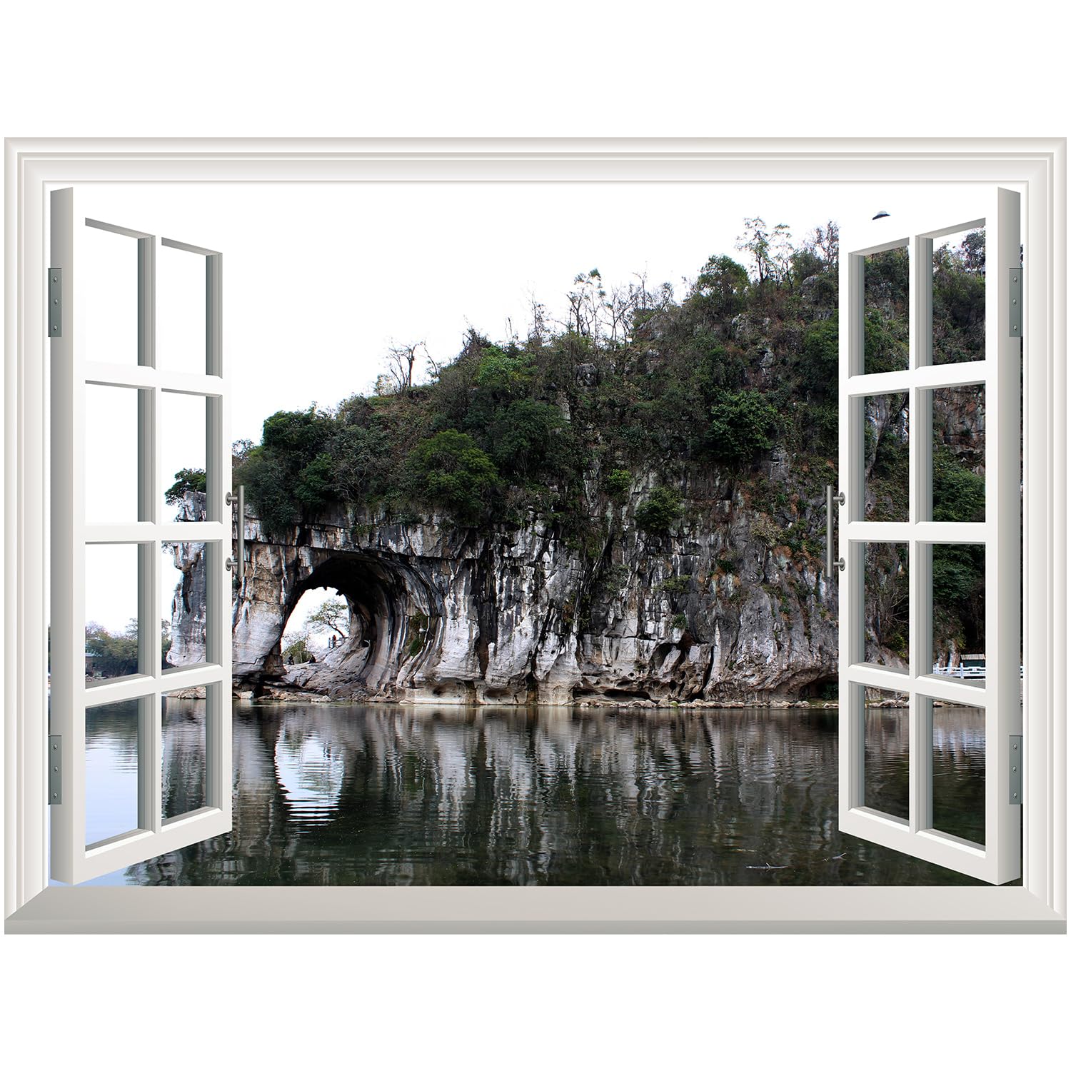 Wall26 Removable Wall Sticker & Mural - Stunning Elephant Trunk Hill Landscape | 36