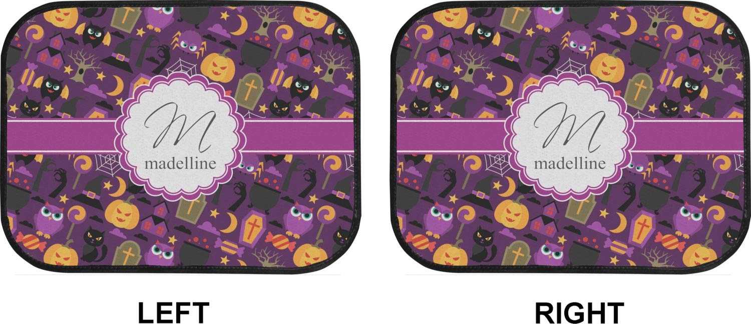 Custom Halloween Car Floor Mats for Back Seat - Personalized & Durable - Perfect for Trick-or-Treating, Halloween Parties & Spooky Road Trips