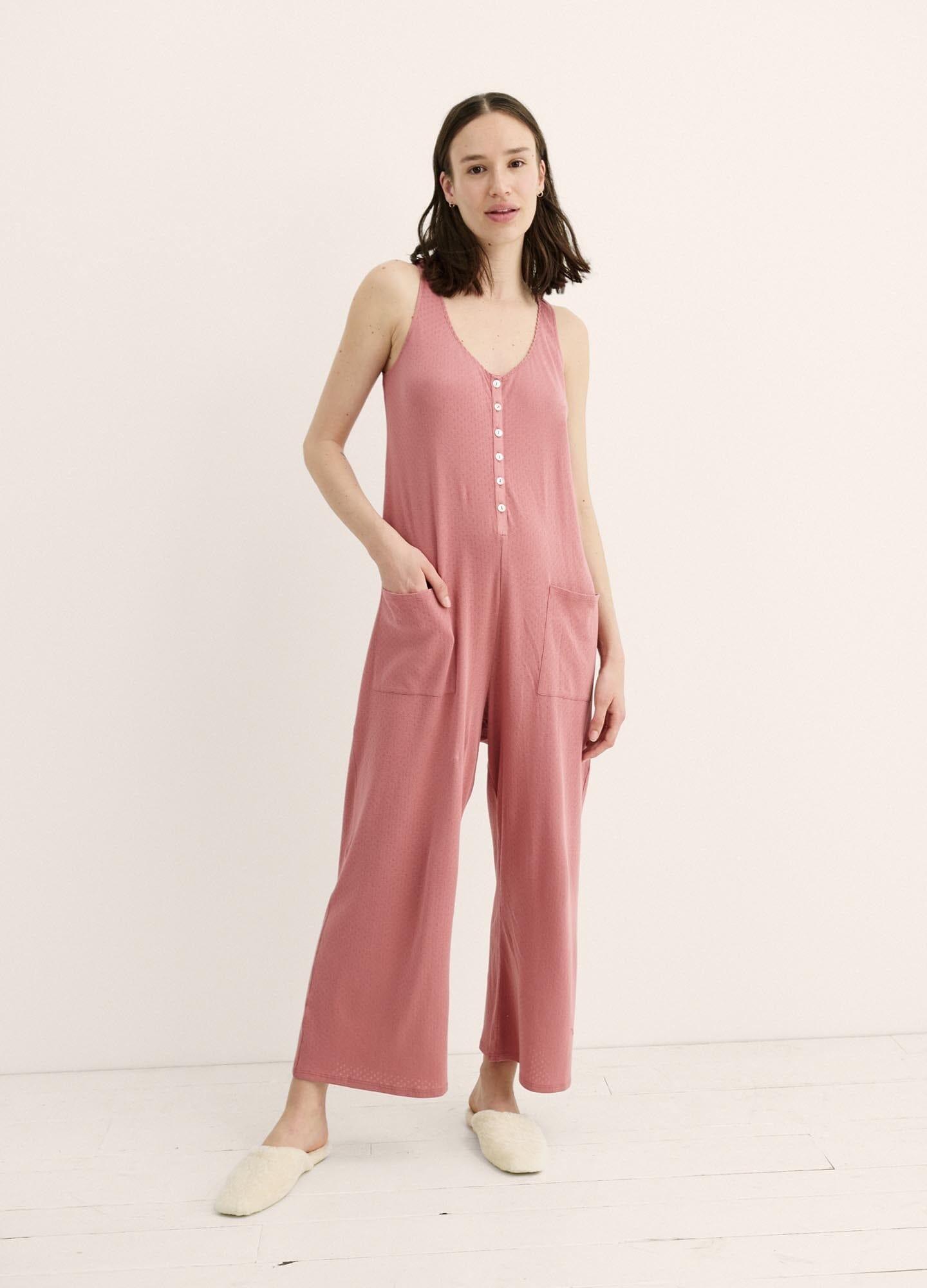24/7 Feeding Jumpsuit for Nursing Moms - Comfortable & Convenient Baby Feeding Outfit - Perfect for Daytime, Nighttime & On-the-Go Breastfeeding