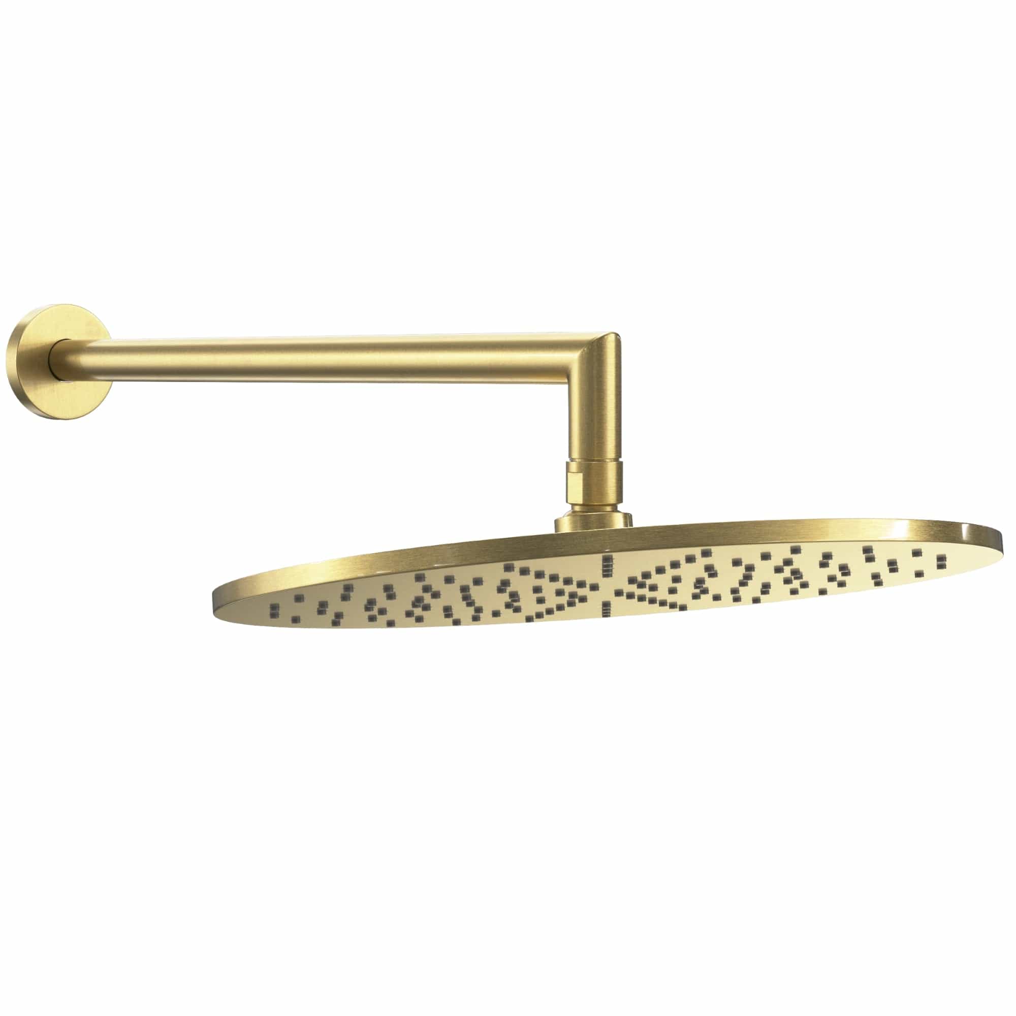 Premium 12 Inch All-Metal Rain Shower Head with Adjustable Overhead Shower Arm - 2.5 GPM Flow Rate - Luxury Bathroom Upgrade for Spa-Like Experience - Perfect for Master Bathrooms & Modern Home Renovations