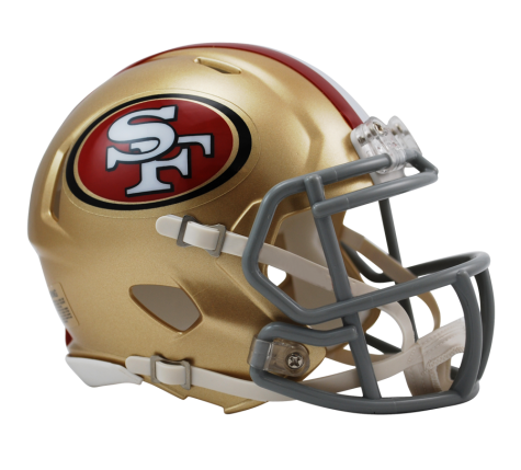 San Francisco 49ers Speed Mini Helmet - Officially Licensed NFL Collectible - Perfect for Display, Gifts & Fan Cave Decor