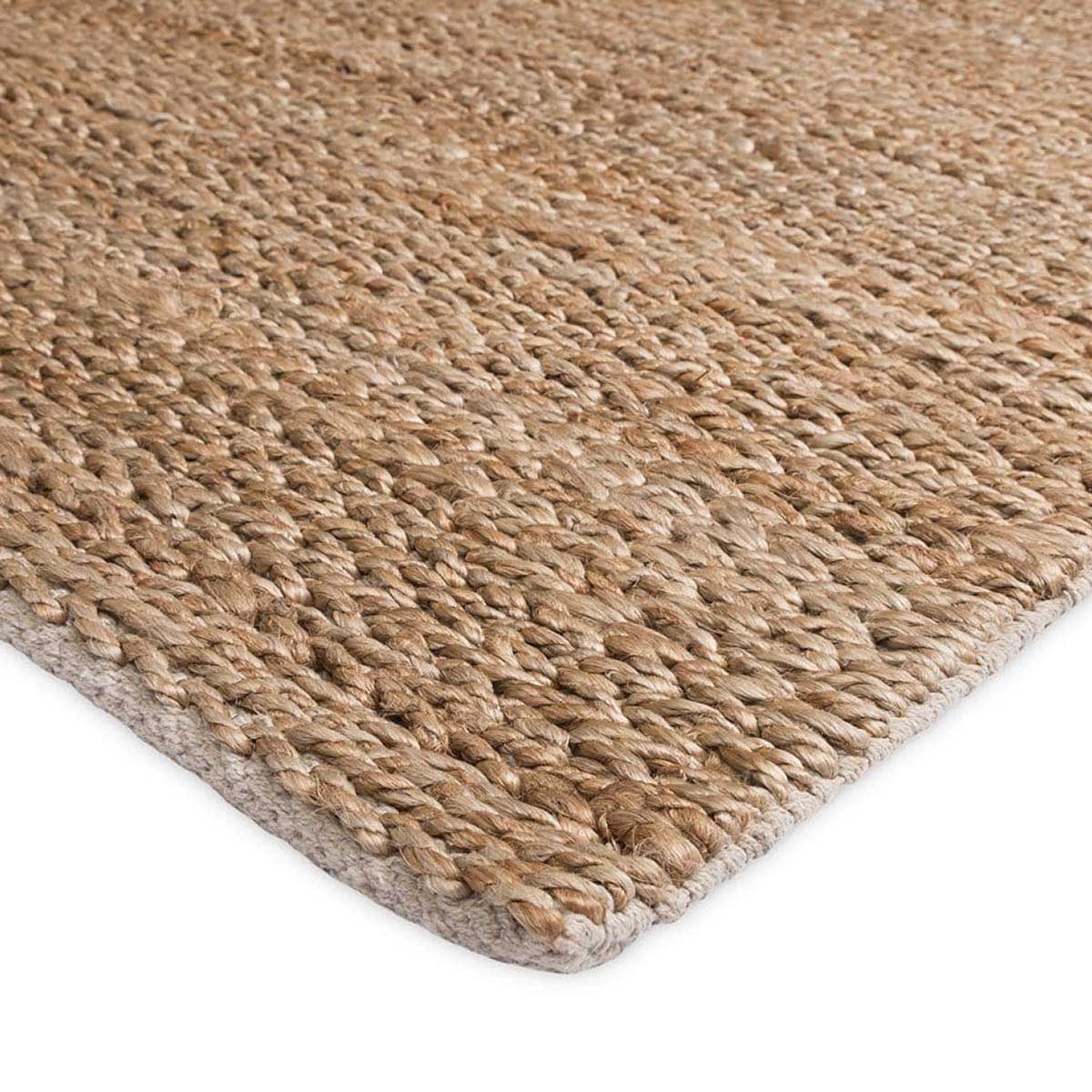 Handwoven Indigo Braided Jute Runner Rug - Natural Fiber Floor Mat for Hallway, Kitchen, Entryway & Boho Home Decor