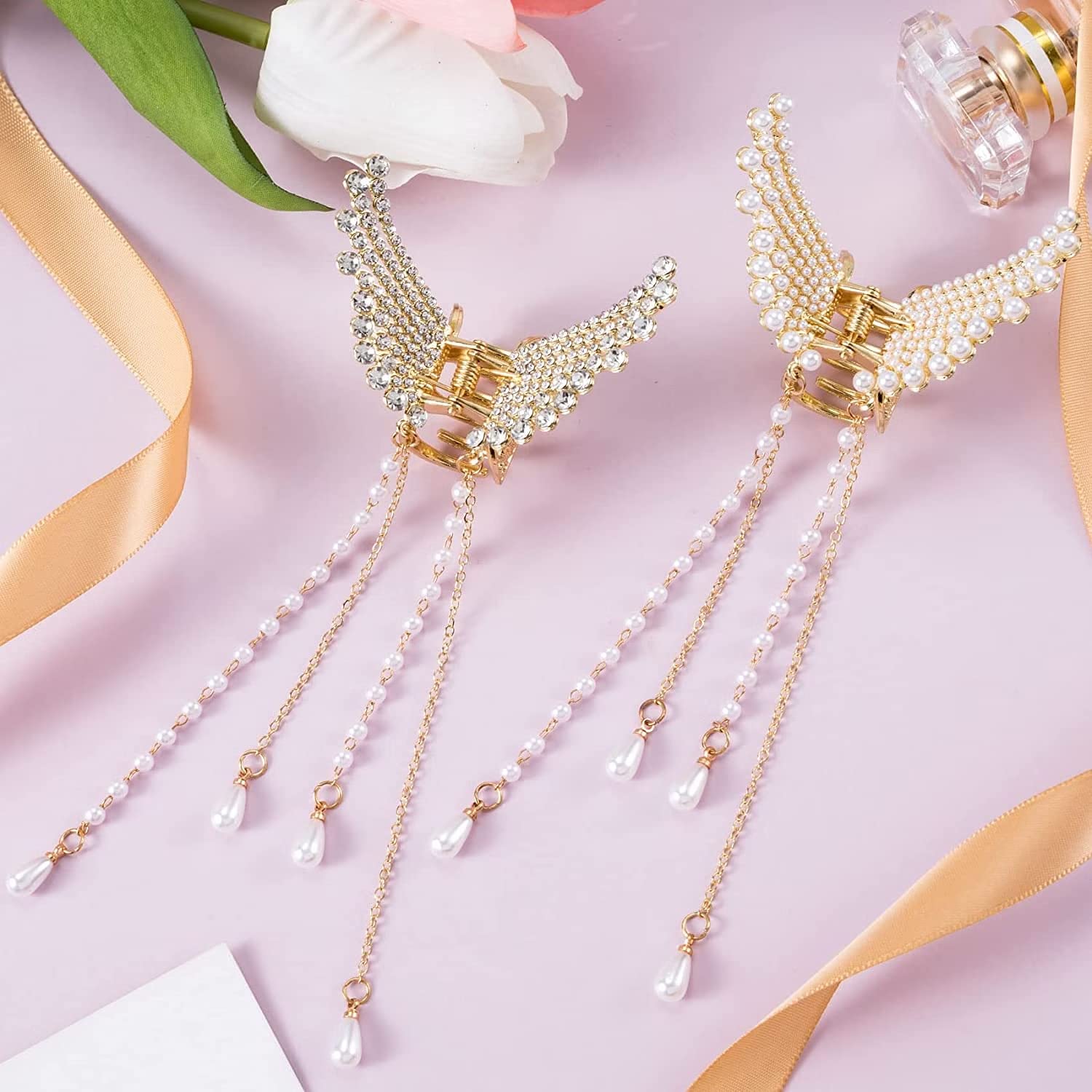 Elegant Butterfly Hair Clips for Women & Girls - Metal Claw Hair Clips for Fancy Hairstyles, Bridal Accessories & Everyday Use (Pack of 1) | Perfect for Weddings, Parties & Daily Styling