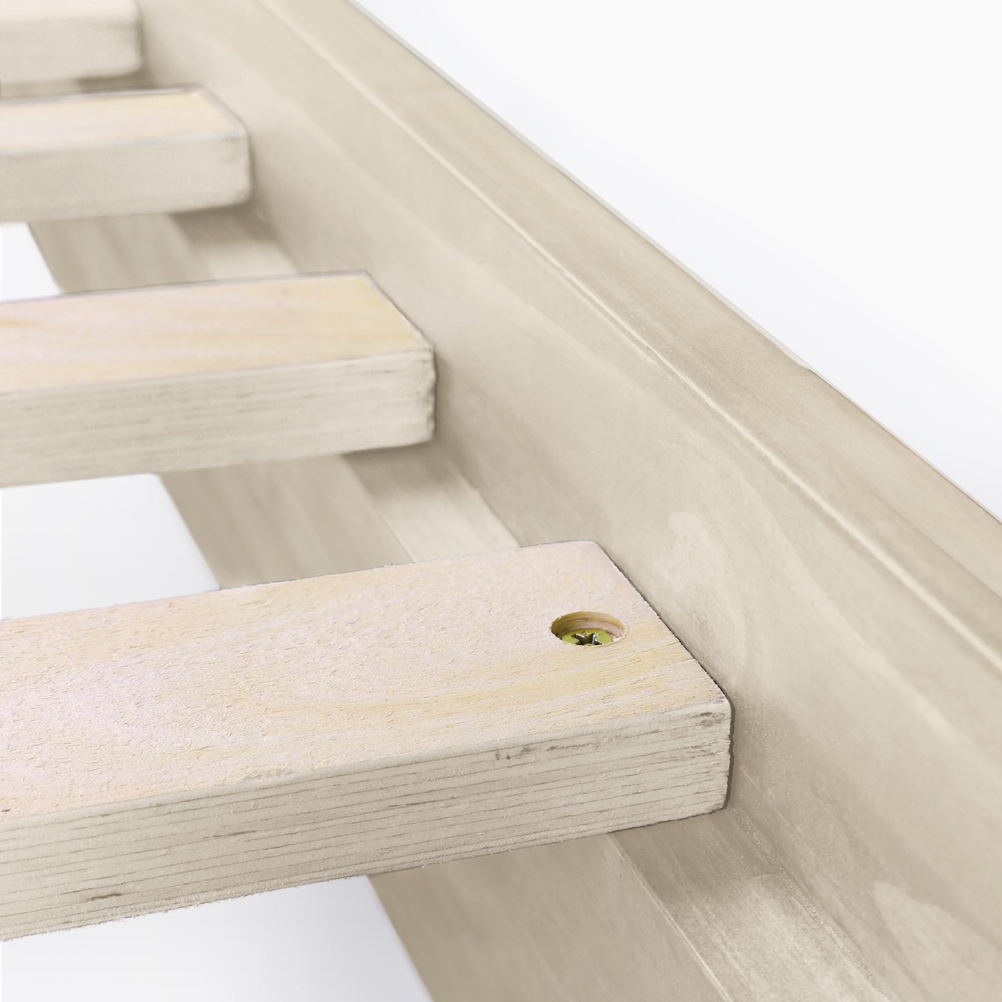 Premium Solid Wood Bed Frame - 100% New Zealand Pine - Sturdy Mattress Platform with Reinforced Slats - Easy Assembly Twin XL Size - Perfect for Guest Rooms & Dormitories