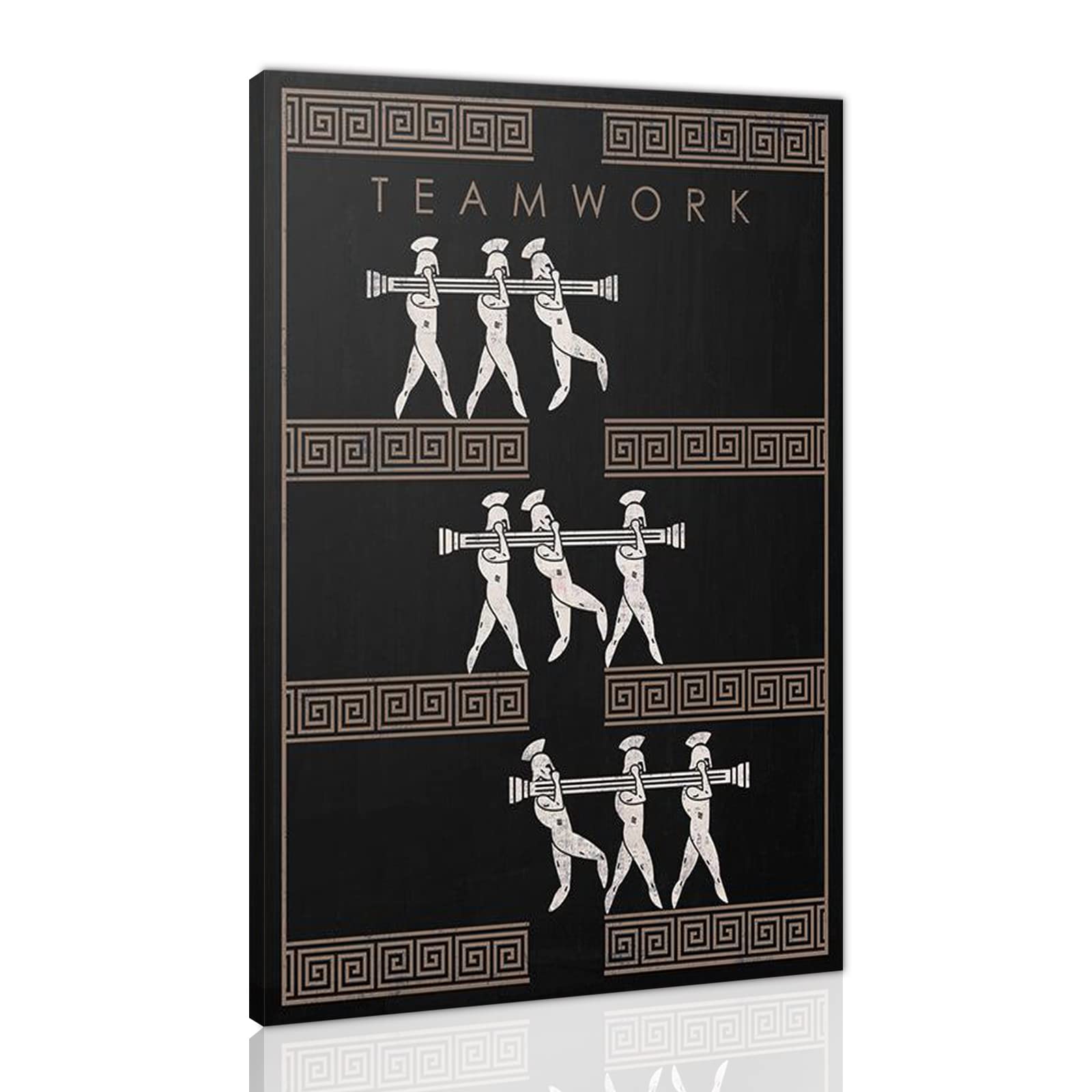 Inspirational Wall Art for Office & Home - Modern Black & White Motivational Posters, Canvas Prints with Wooden Frame (12”W x 18”H) - Perfect for Office Decor, Living Room & Bedroom Wall Decorations