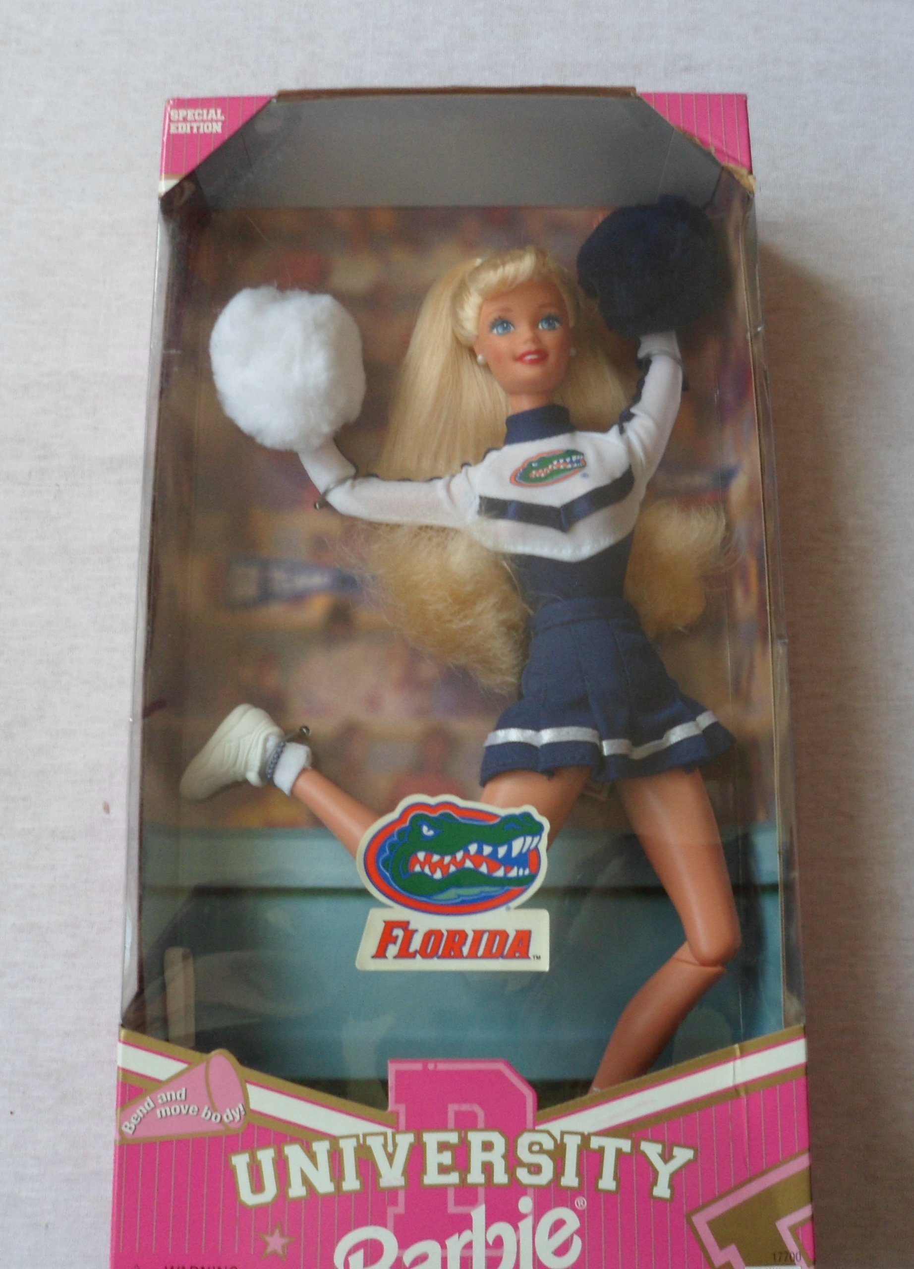 Florida University Barbie Cheerleader Doll - Official Licensed NCAA Collectible for Fans & Gifts - Perfect for Game Day, Birthday Parties & College Decor