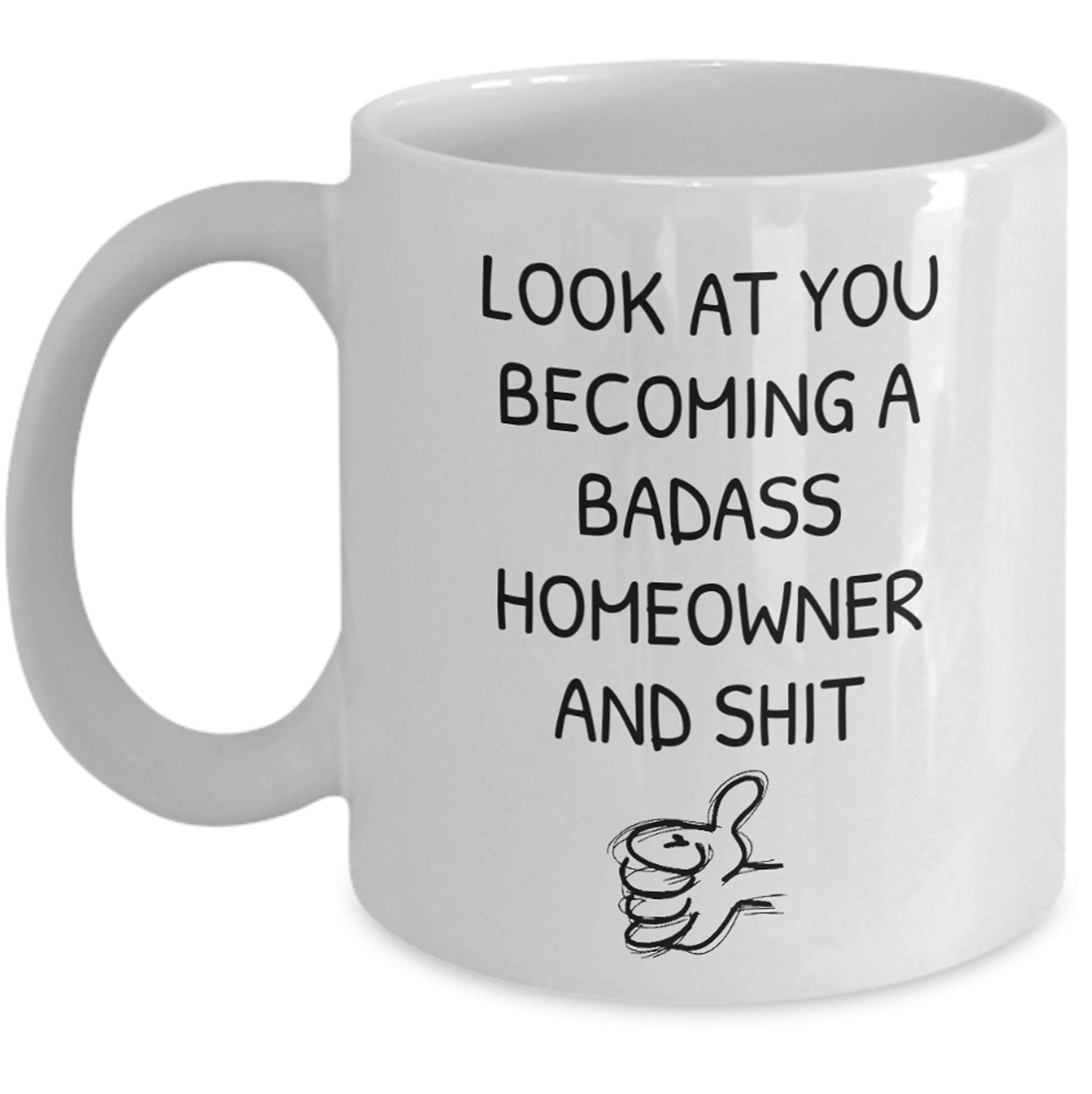 15 oz White New Homeowner Coffee Mug - Funny Housewarming Gift for Couples, Men & Women - Perfect for Coffee, Tea & Office Use
