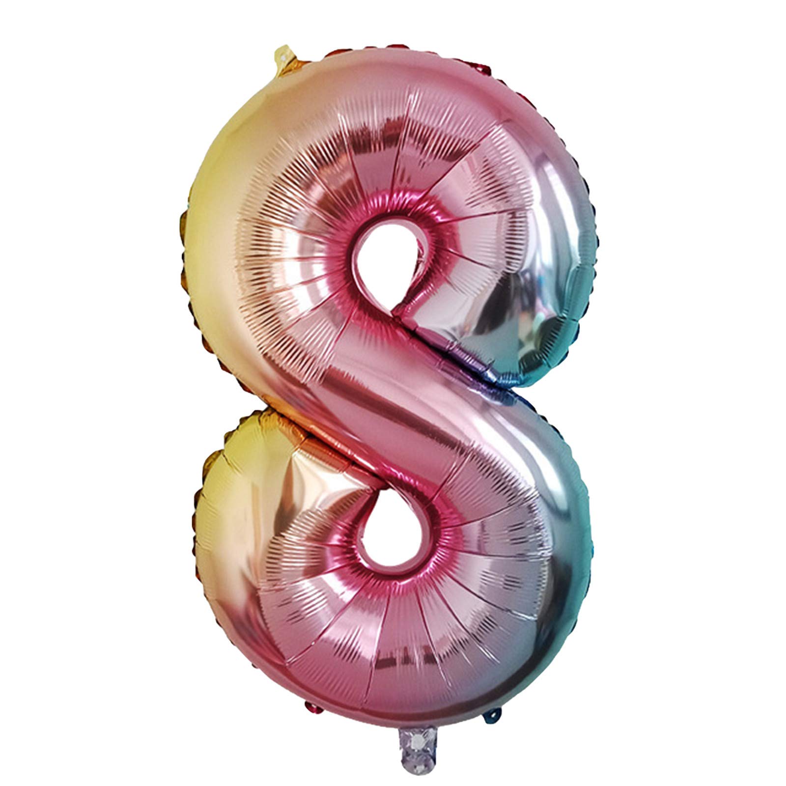 FABFEGU Stick Balloons - Colorful Foil Number 13 Balloons for Happy Birthday Party Decorations | Perfect for Girls' 13th Birthday Celebrations, Baby Showers & Special Events