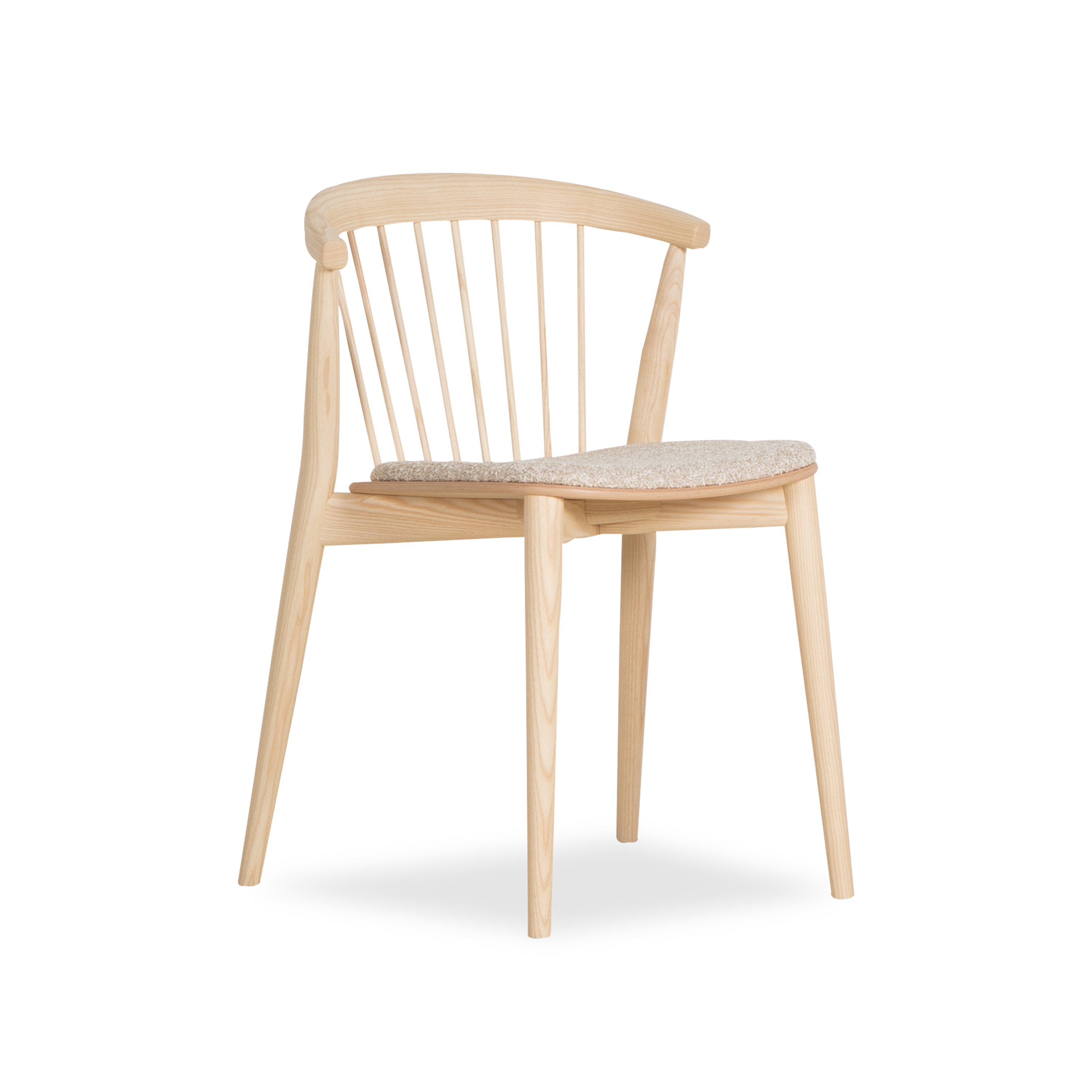 Newood Modern Dining Chair - Solid Wood Kitchen Chair with Cushion - Comfortable & Stylish for Dining Room, Kitchen, Breakfast Nook, and Home Office