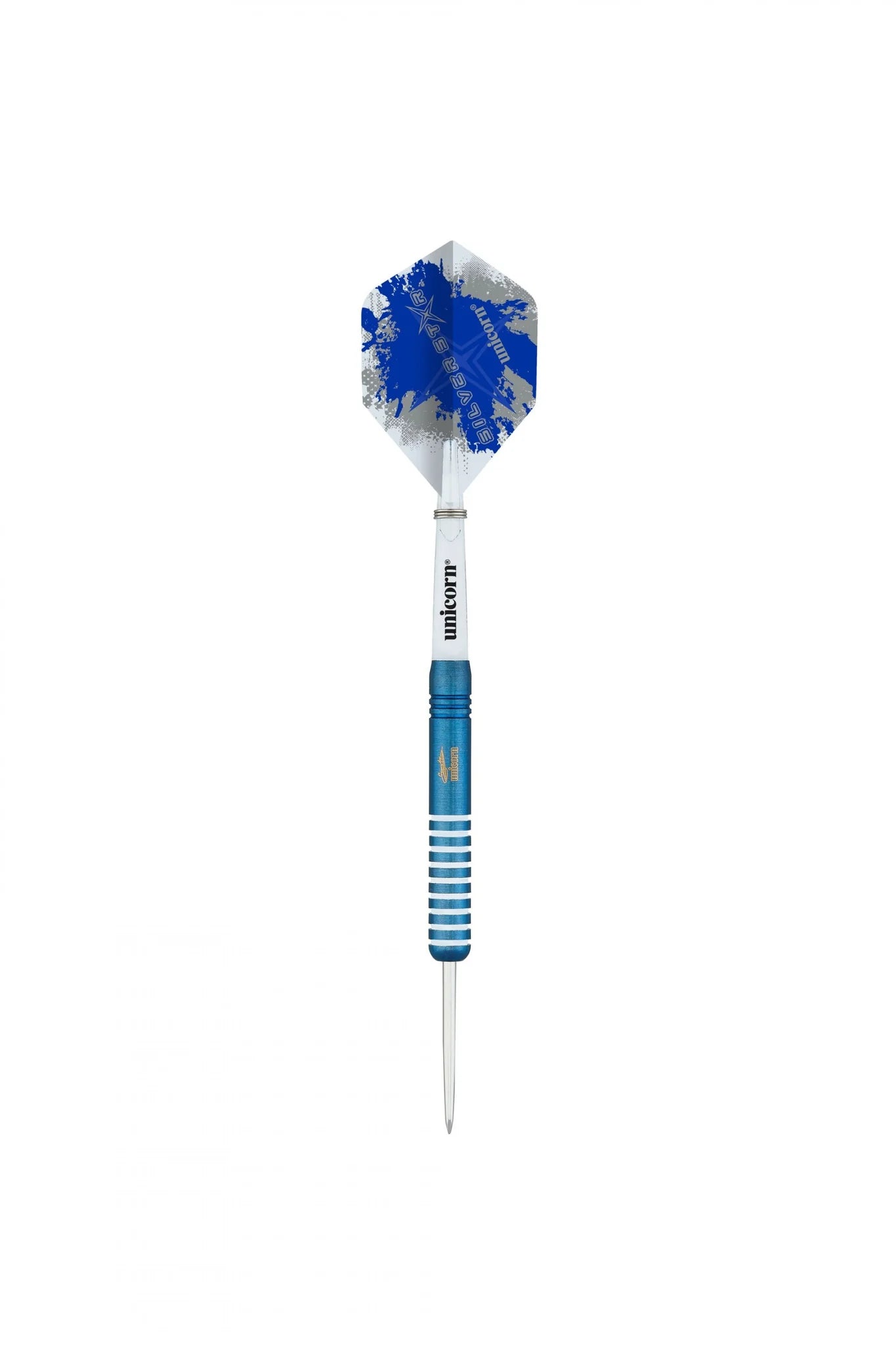 Unicorn Gary Anderson Blue SilverStar 80% Tungsten Darts - Professional Steel Tip Darts for Precision Throwing | Perfect for Home, Bar & Competitive Play