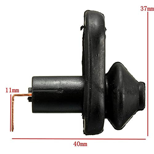 2-Piece Universal Car Lamp Switch - Waterproof Black Interior Door Courtesy Light Push Button for Vehicle - Perfect for DIY Auto Lighting Upgrades & Nighttime Safety