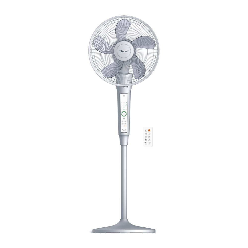 TOYOMI 16-Inch Stand Fan FS 7095R - Powerful 3-Speed Oscillating Floor Fan with Remote Control, Quiet Operation for Home, Office, and Bedroom Cooling