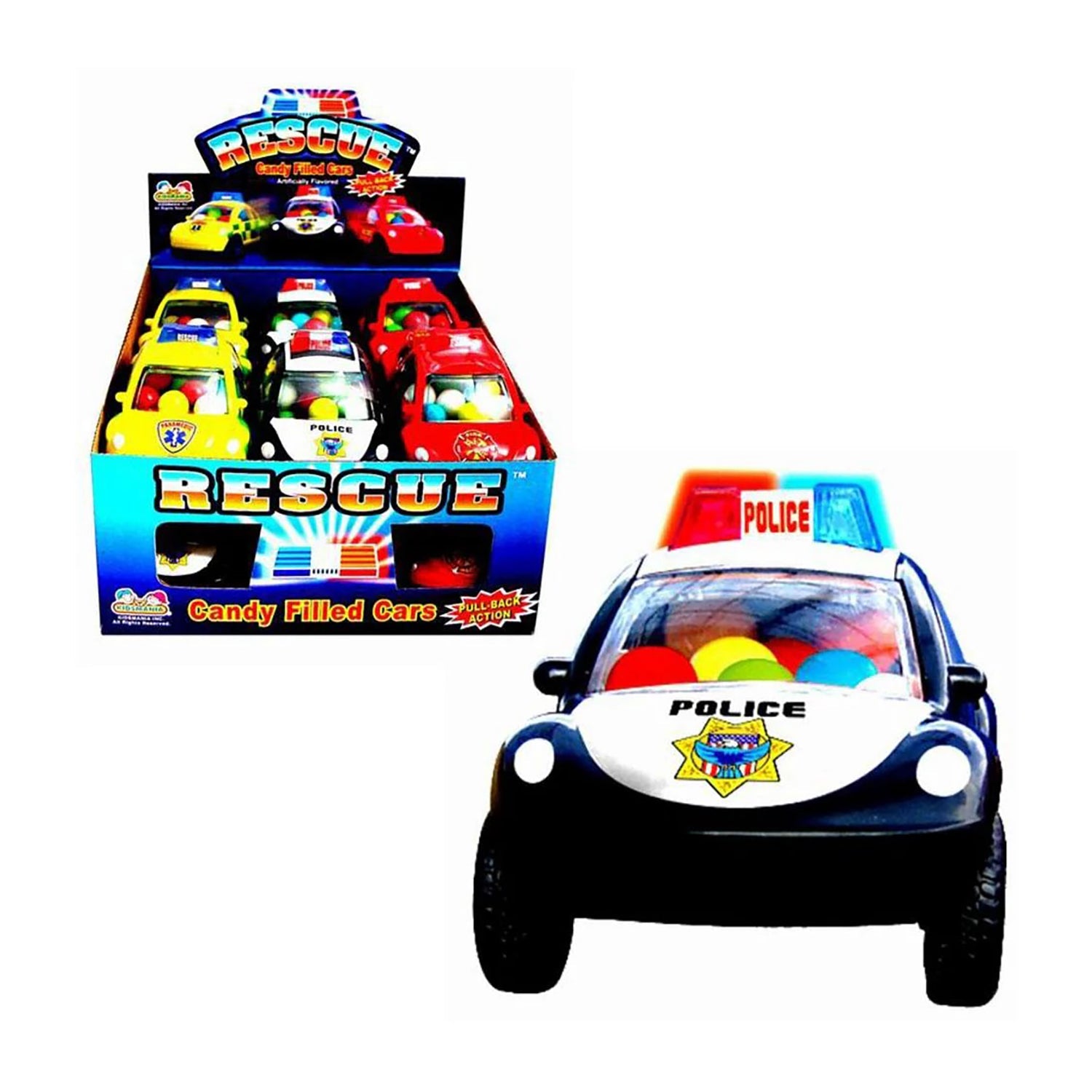 Kidsmania Rescue Racer Toy Cars - 12-Piece Set with Storage Box | Fun Pretend Play Vehicles for Kids, Perfect for Birthday Gifts & Indoor Racing Games