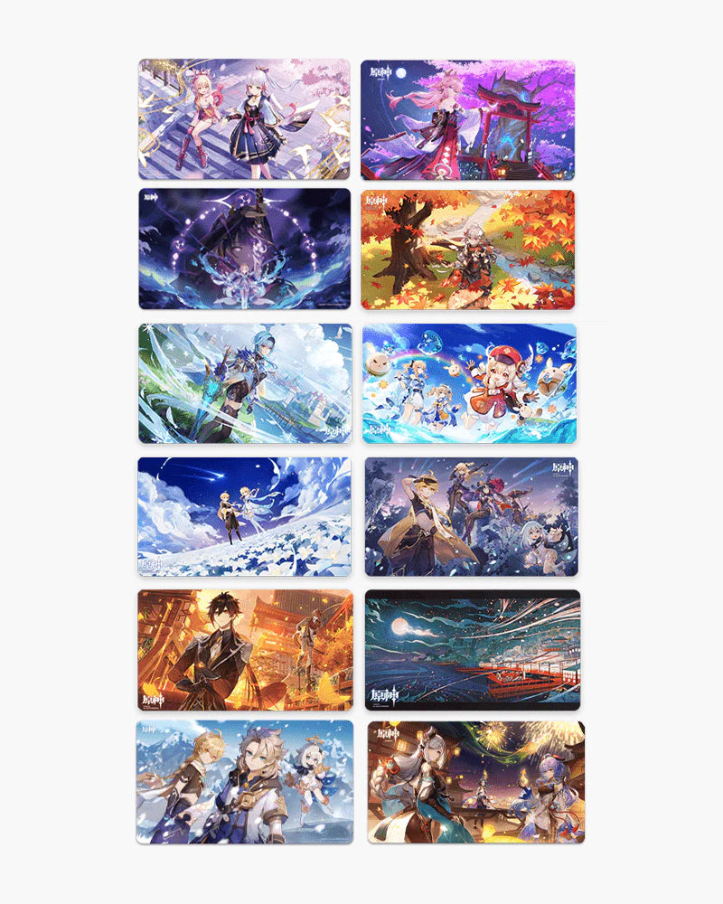 Genshin Impact© Gaming Desk Mat - Midsummer Island Adventure Design - Non-Slip Mouse Pad for PC Gaming Setup - Perfect for Anime Fans & Streamers