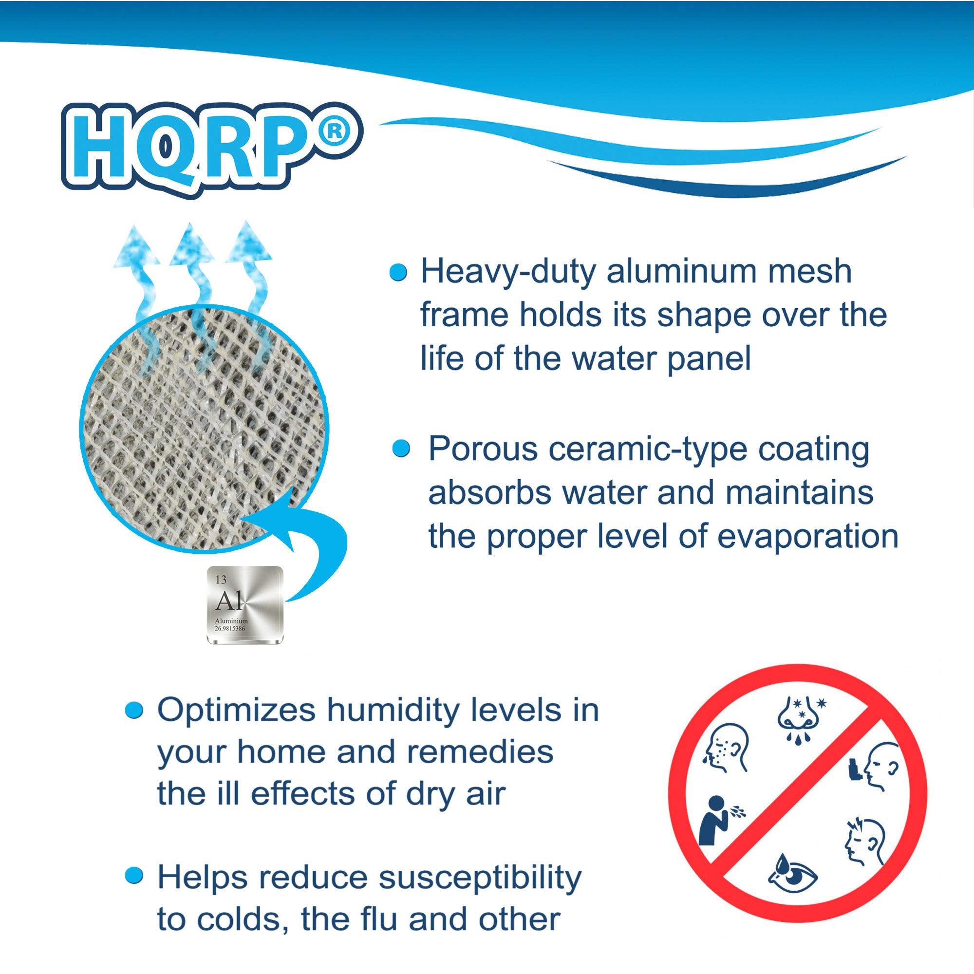 HQRP 2-Pack Replacement Water Filter for Totaline P110-3545, P110-LBP2217, P110-LBP2317, P110-LBP2417, P110-LFP1218, P110-LFP1318 Humidifiers - Compatible with Various Totaline Models - Perfect for Home & Office Use