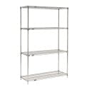 Nexel Quick Adjust Wire Shelving - Chrome, 48