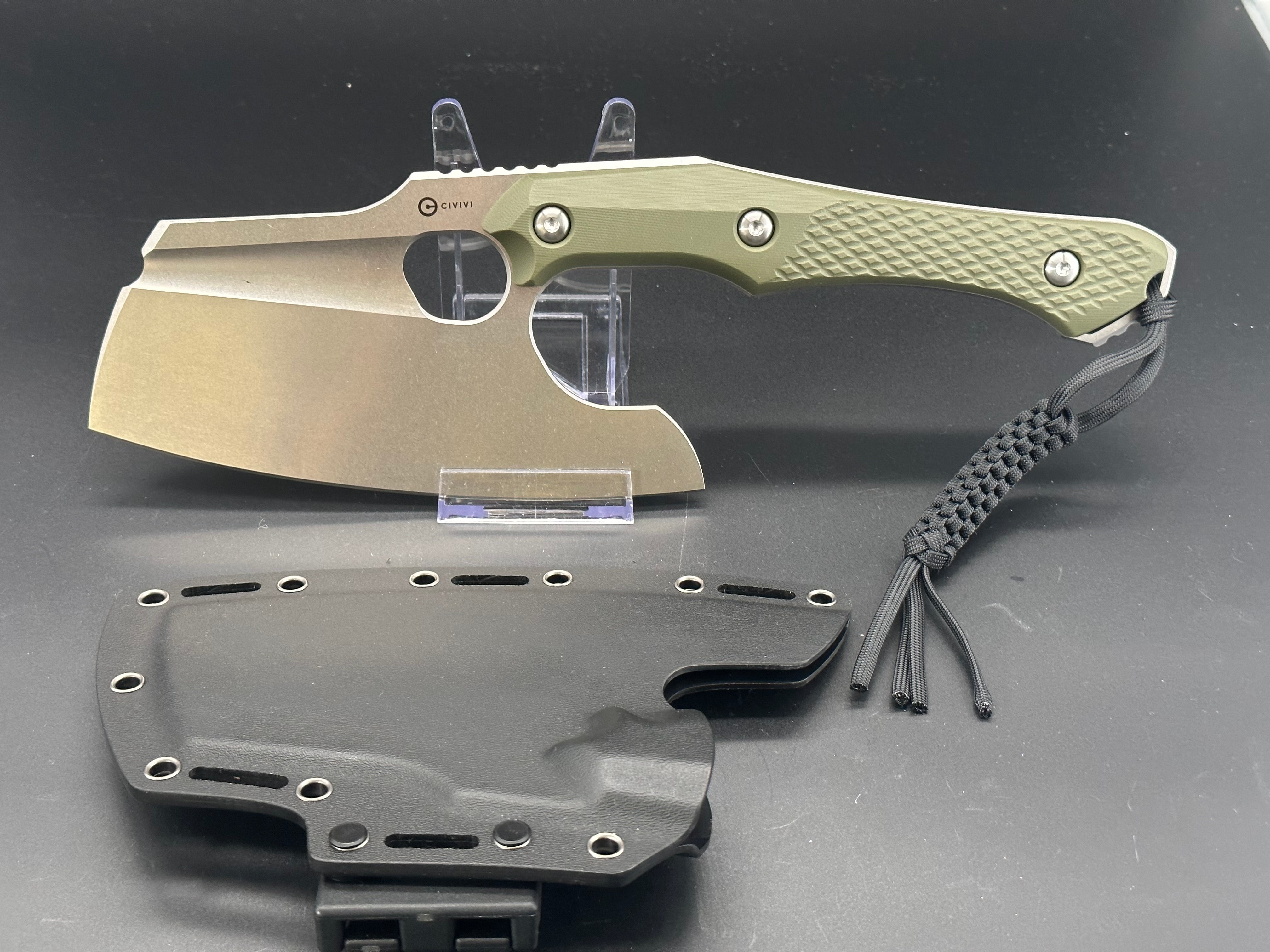 Civivi Aratra Folding Pocket Knife - OD Green Tactical EDC Knife for Outdoor Camping, Hiking & Survival Gear