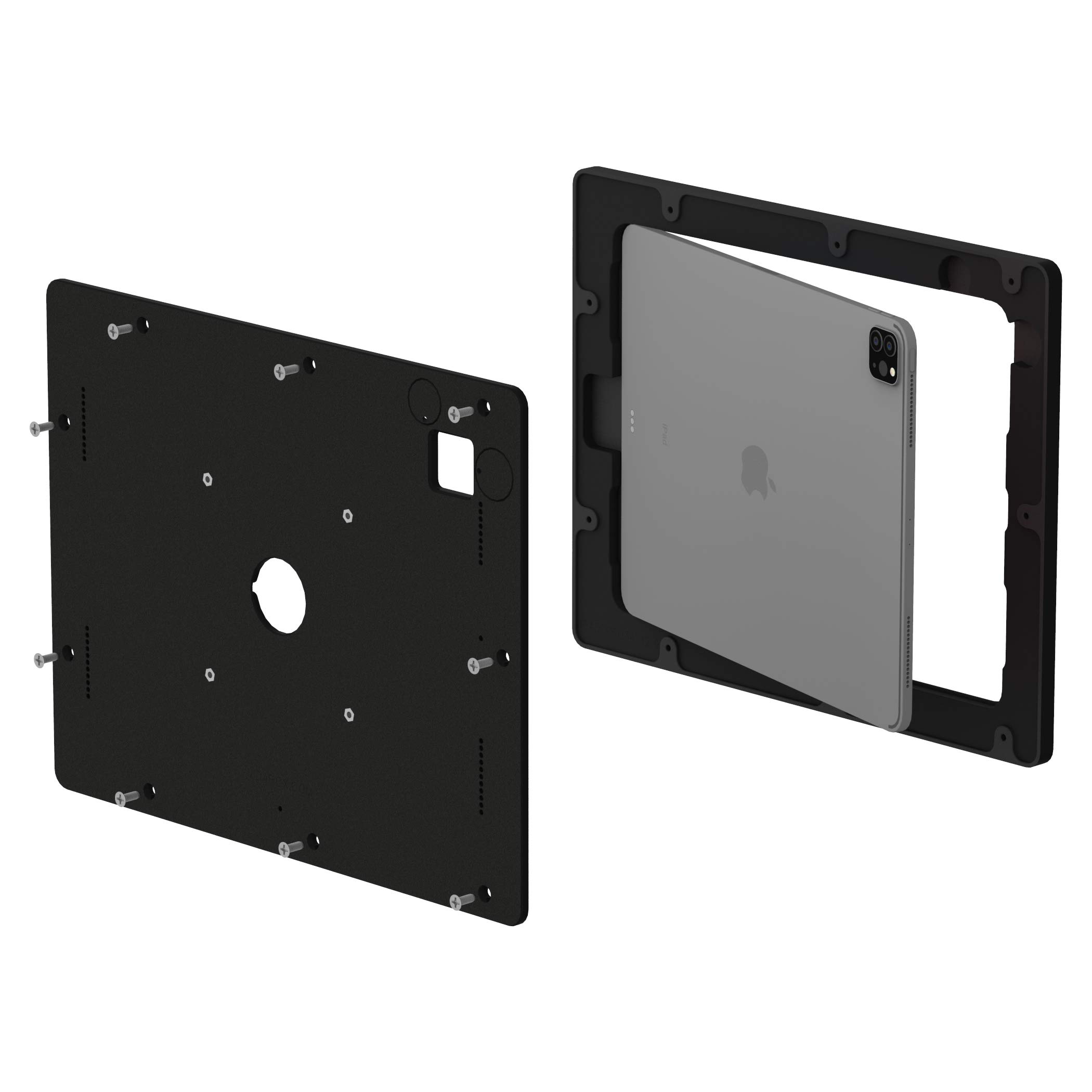 VidaMount Black Exposed Rear Camera VESA Mount Enclosure for iPad Air 13