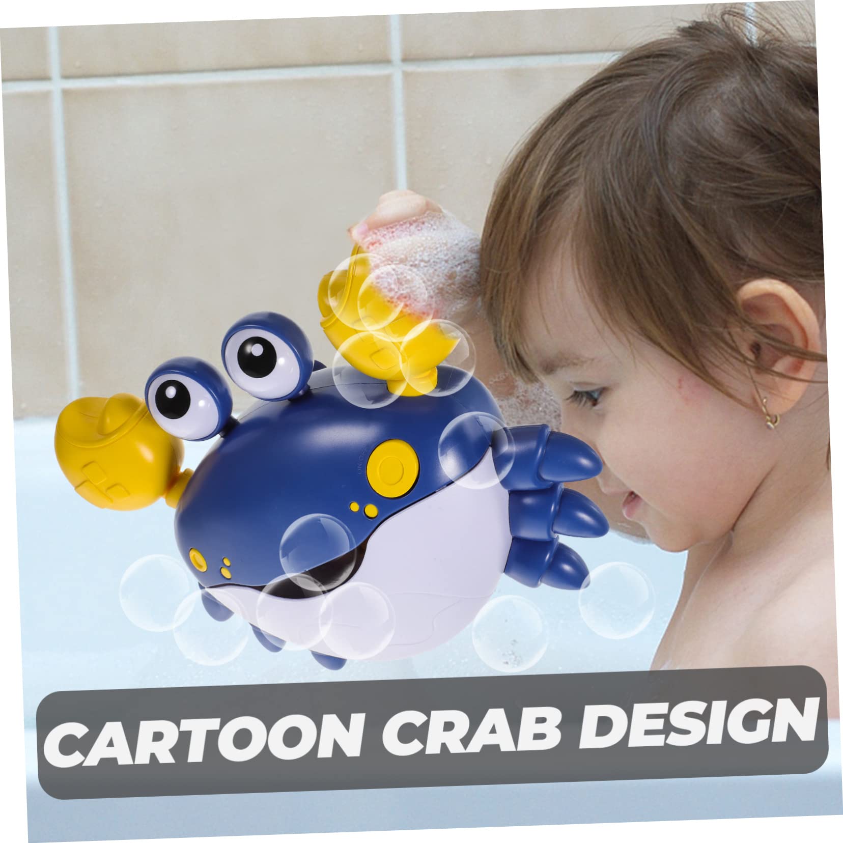 iFundoM 2-Pack Crab Bubble Blower Machine - Singing Bubble Maker for Kids, Bathtub & Shower Toy with Fun Music - Outdoor/Indoor Bubble Party, Birthday Gift, Pool Playtime