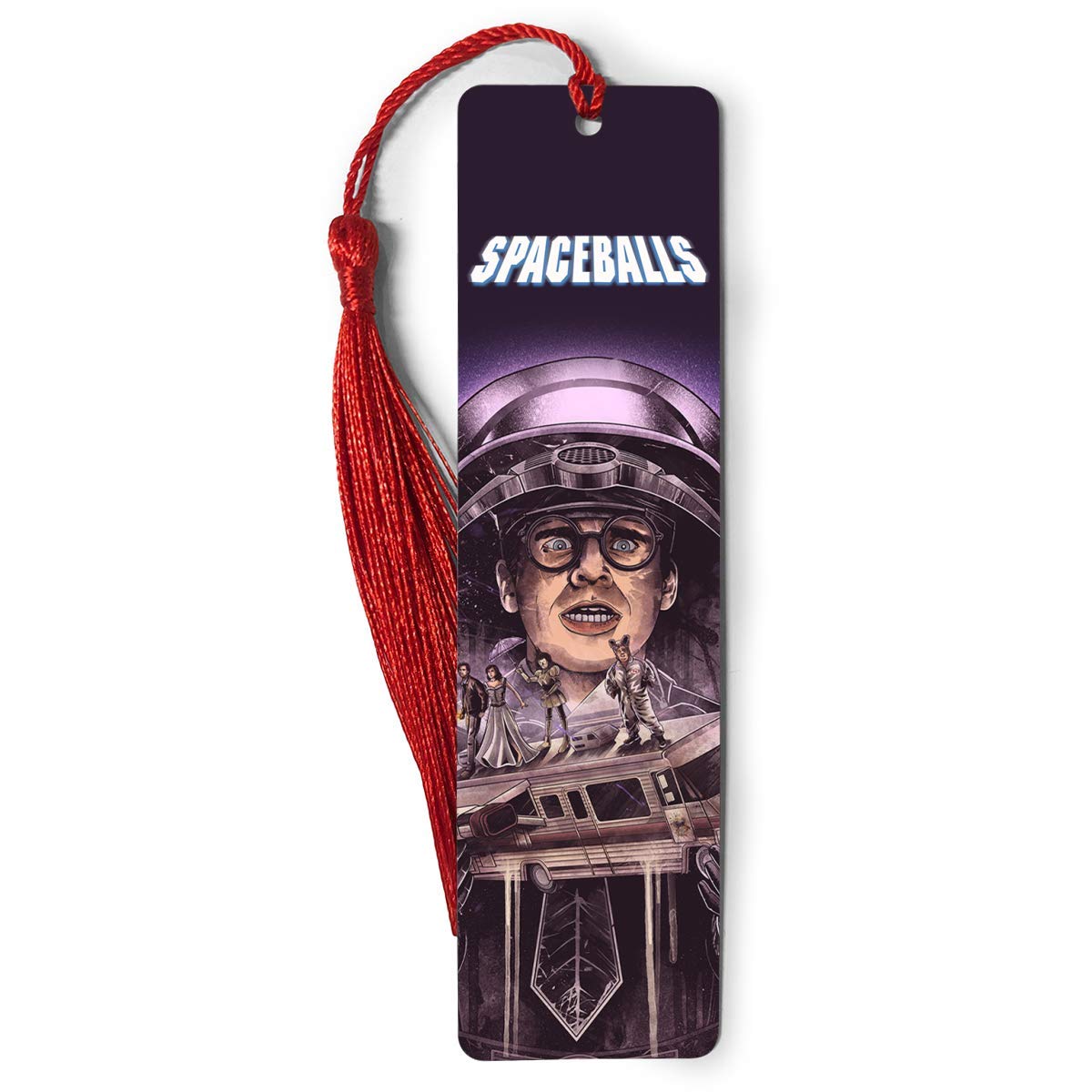 Premium Metal Ruler Bookmarks with Tassels - Spaceballs Bookography Measuring Tool for Book Lovers, Readers & Bibliophiles - Perfect Gift for Bookworms, Reading Notebooks & Book Collections