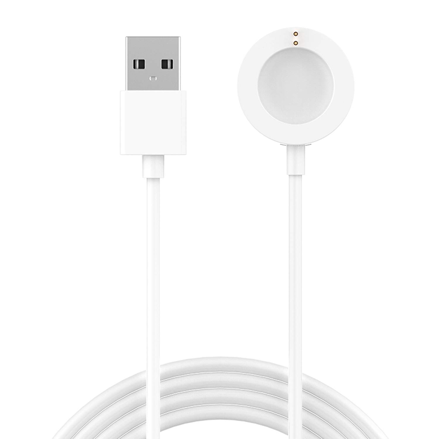 RuenTech Fast Magnetic Charger for Fossil Gen 6/5/5E/4 & Michael Kors Gen 4/5/5E/6 Smartwatches - White | Quick Charging Dock for Gym, Office & Travel Use
